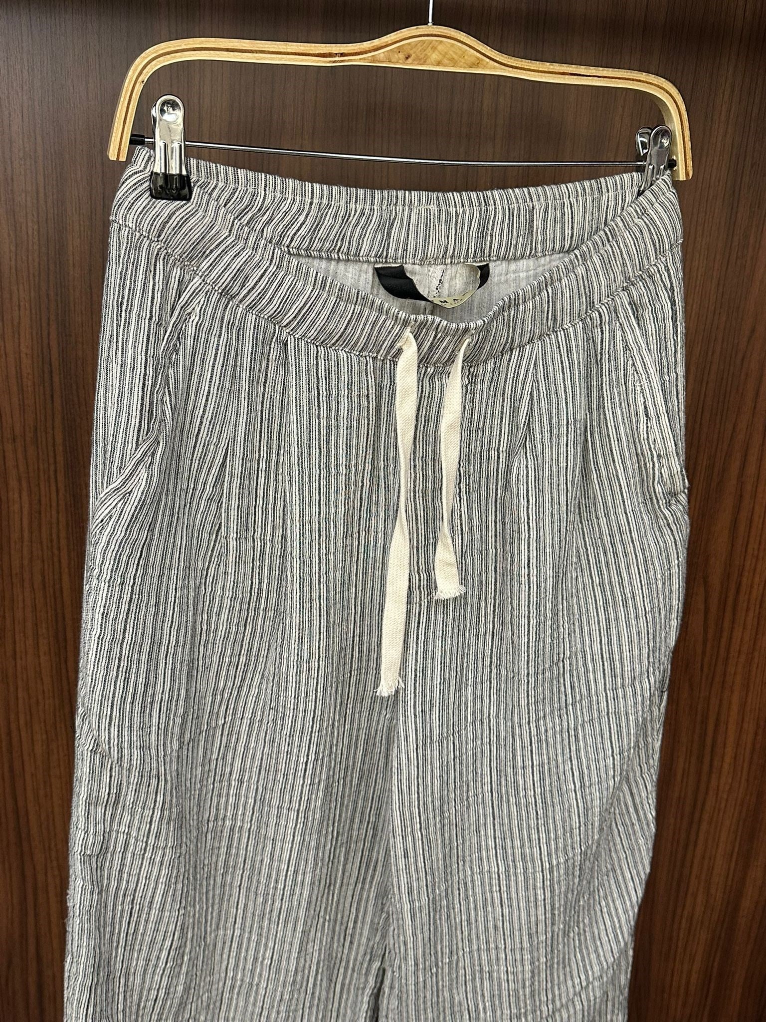 Krabi Müslin Kumaş Çizgili Pantolon