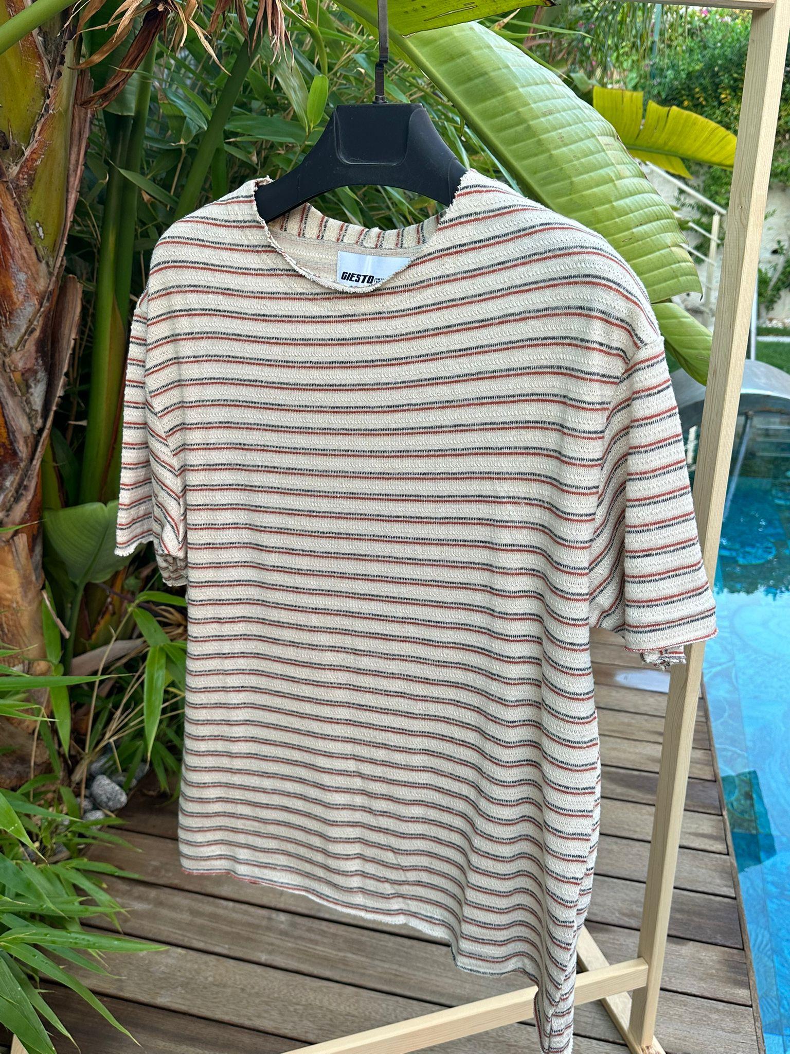 Laurela Çizgili T-Shirt