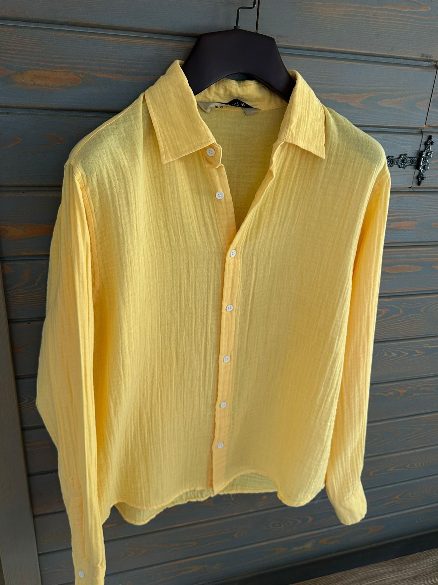 Mikonos Cep Detaylı Basic Müslin Gömlek