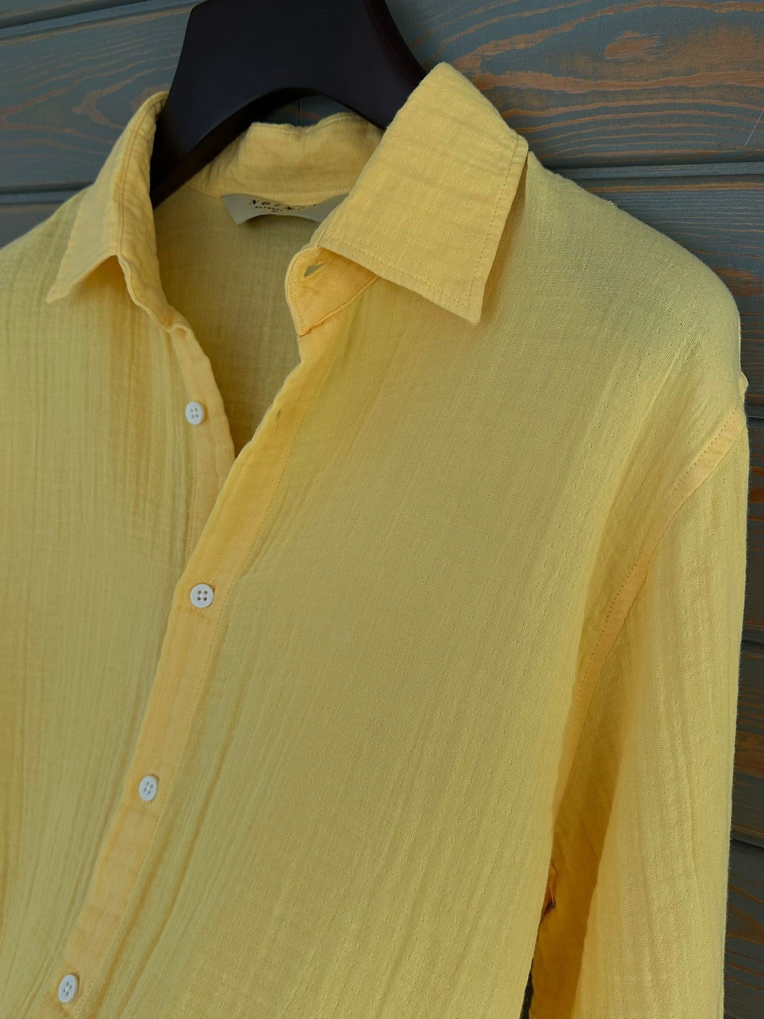 Mikonos Cep Detaylı Basic Müslin Gömlek