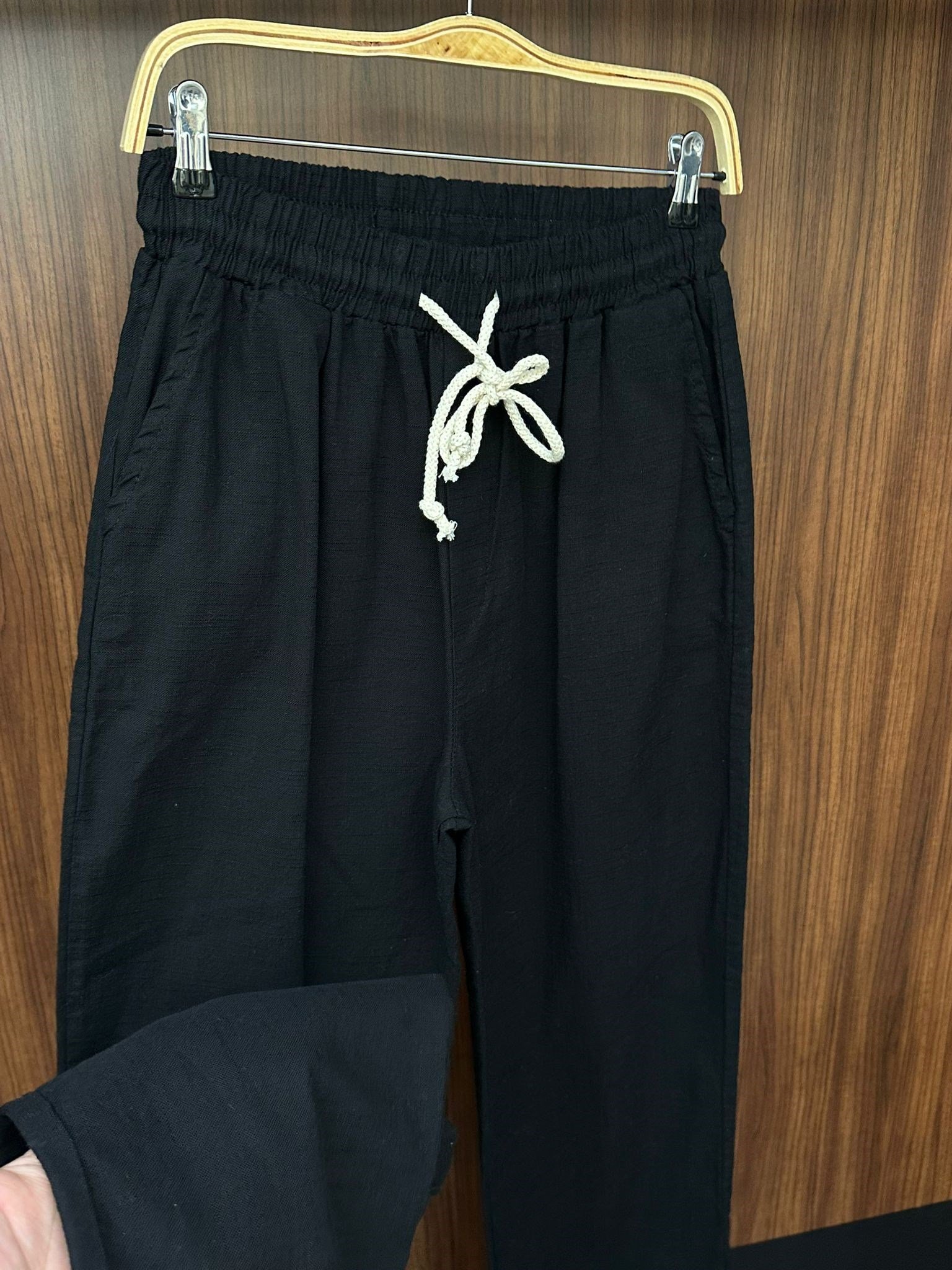 Pamuk Keten Baggy Pantolon