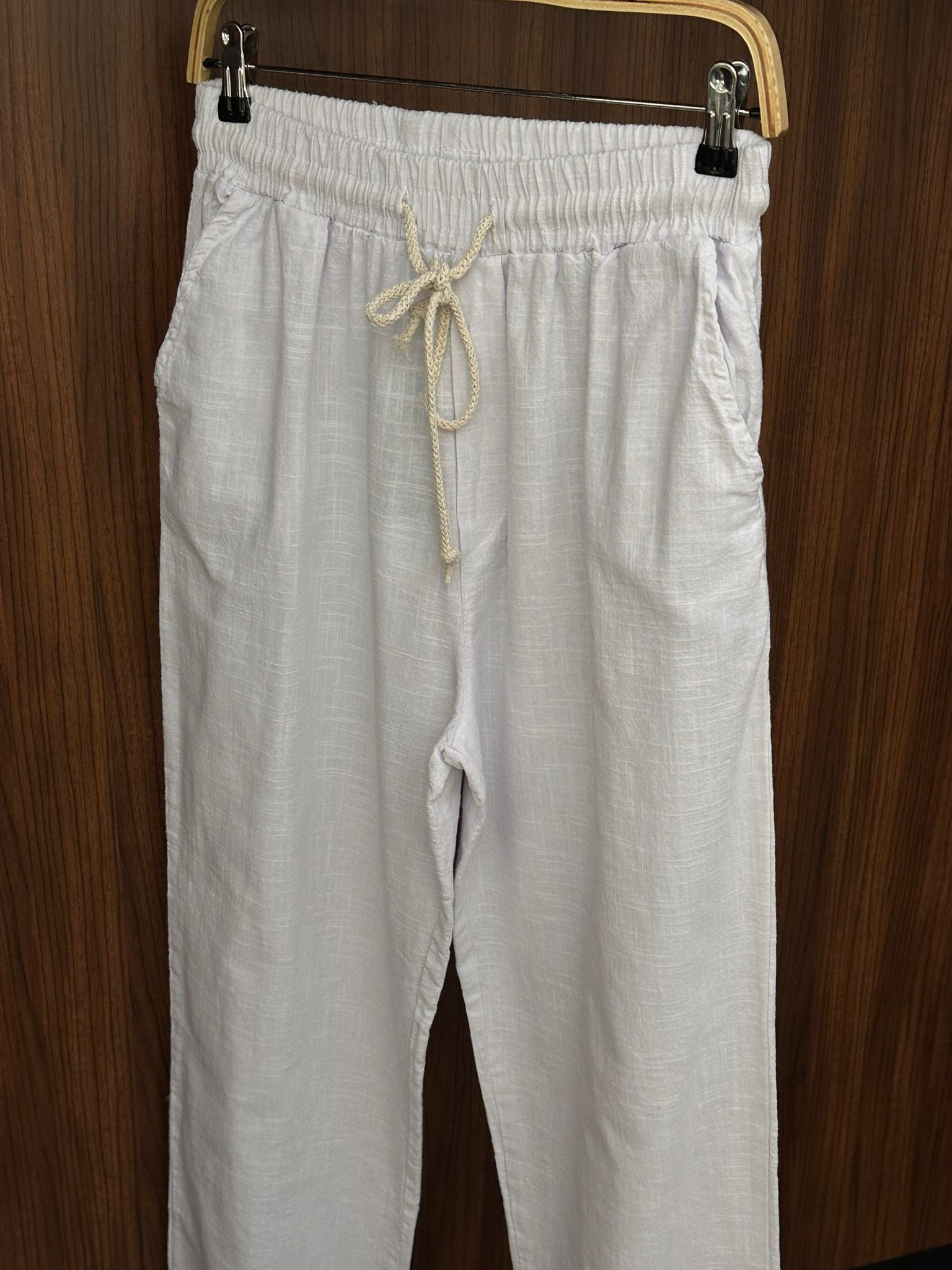 Pamuk Keten Baggy Pantolon