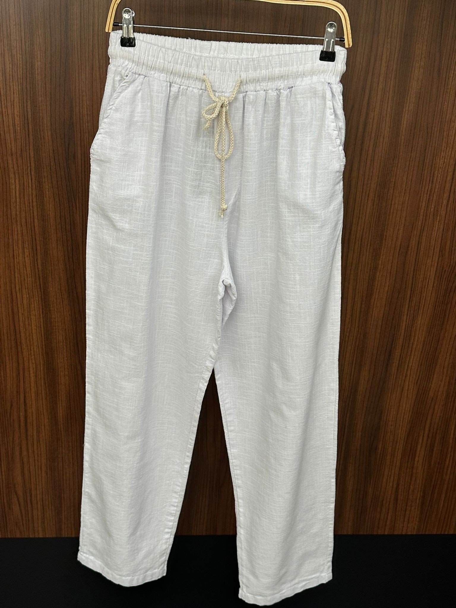 Pamuk Keten Baggy Pantolon
