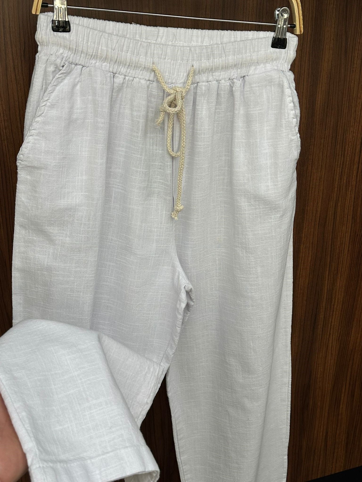 Pamuk Keten Baggy Pantolon