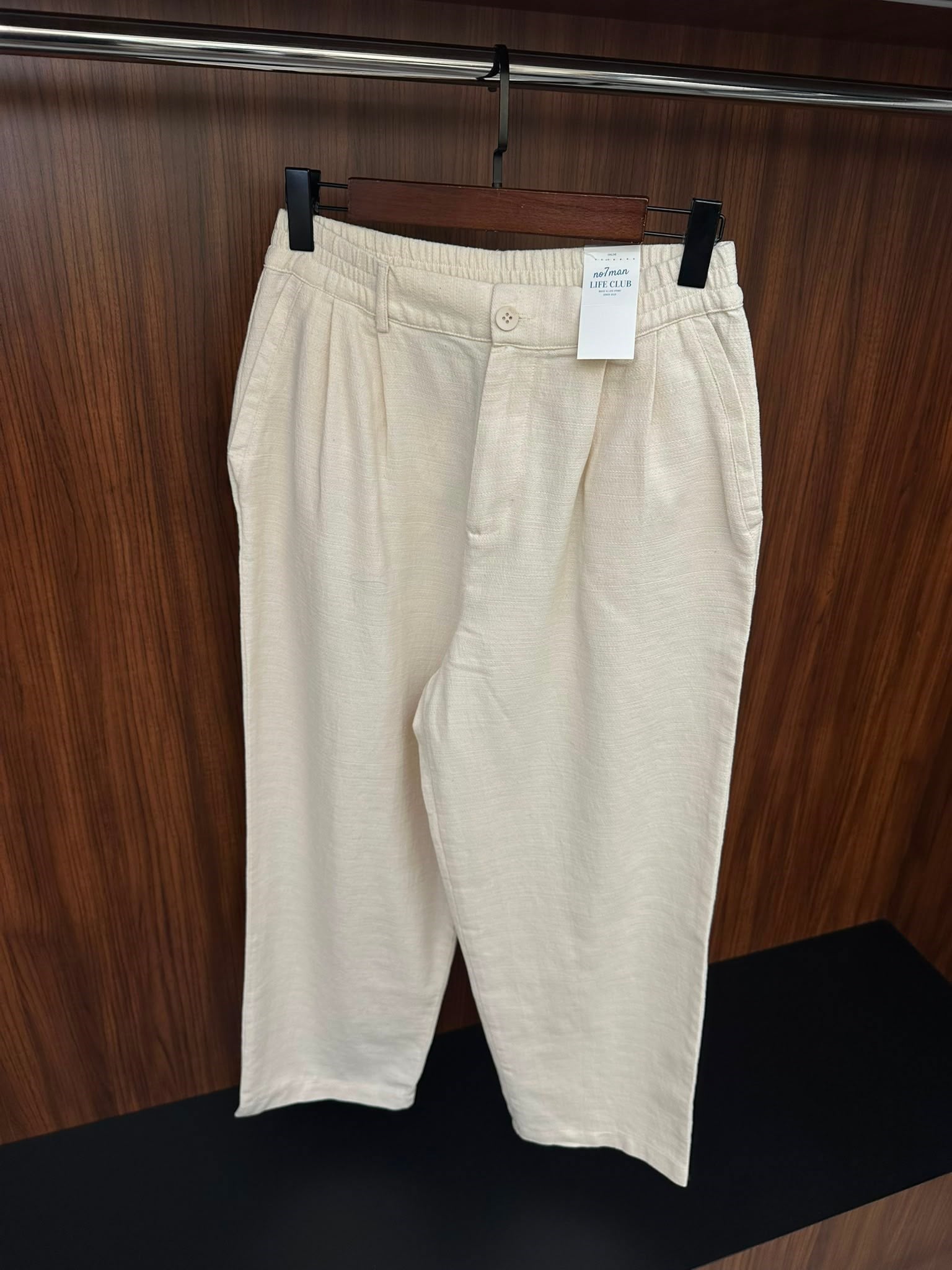 Pileli Keten Pantolon