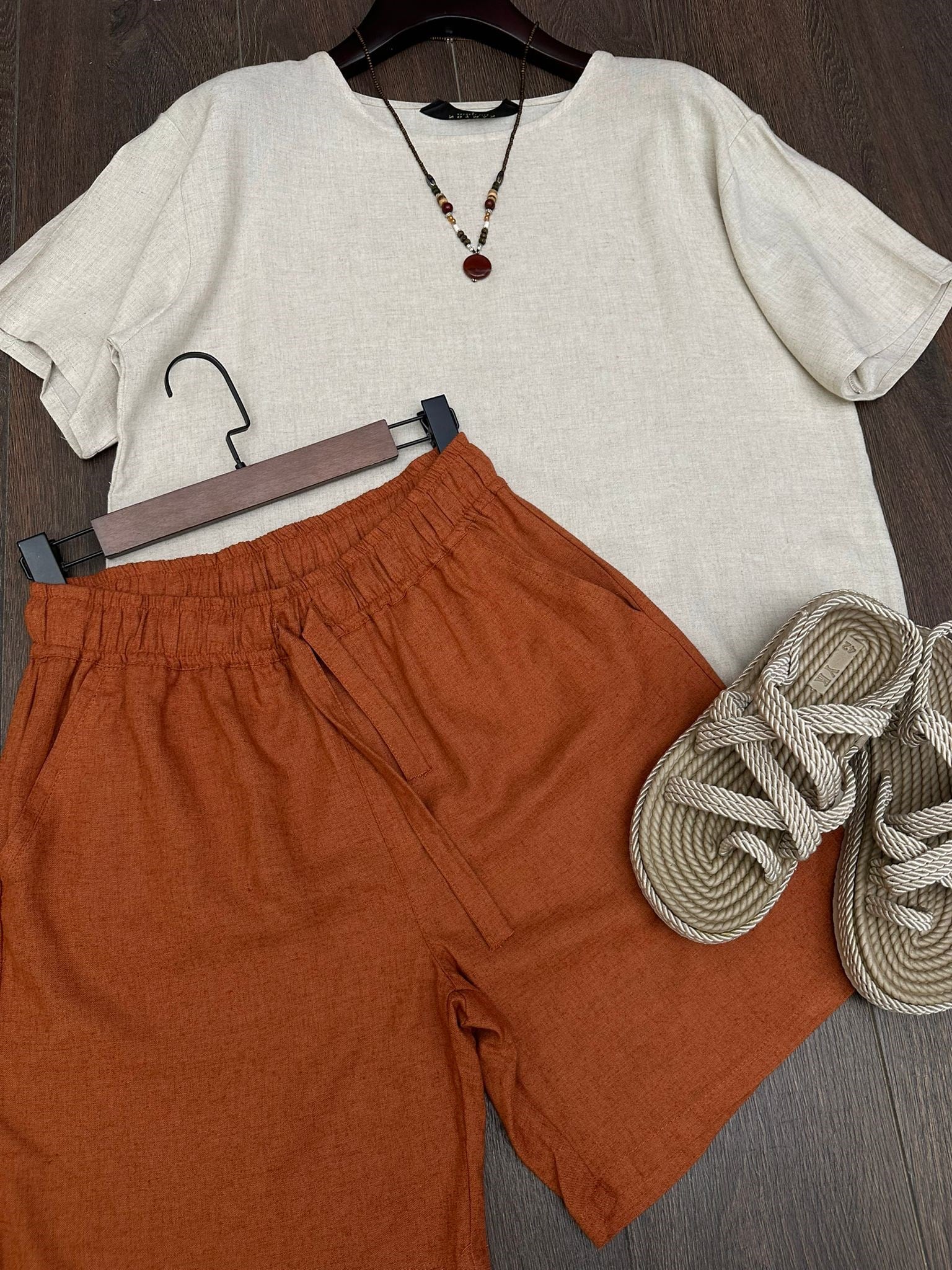 Rio Oversize Keten T-Shirt