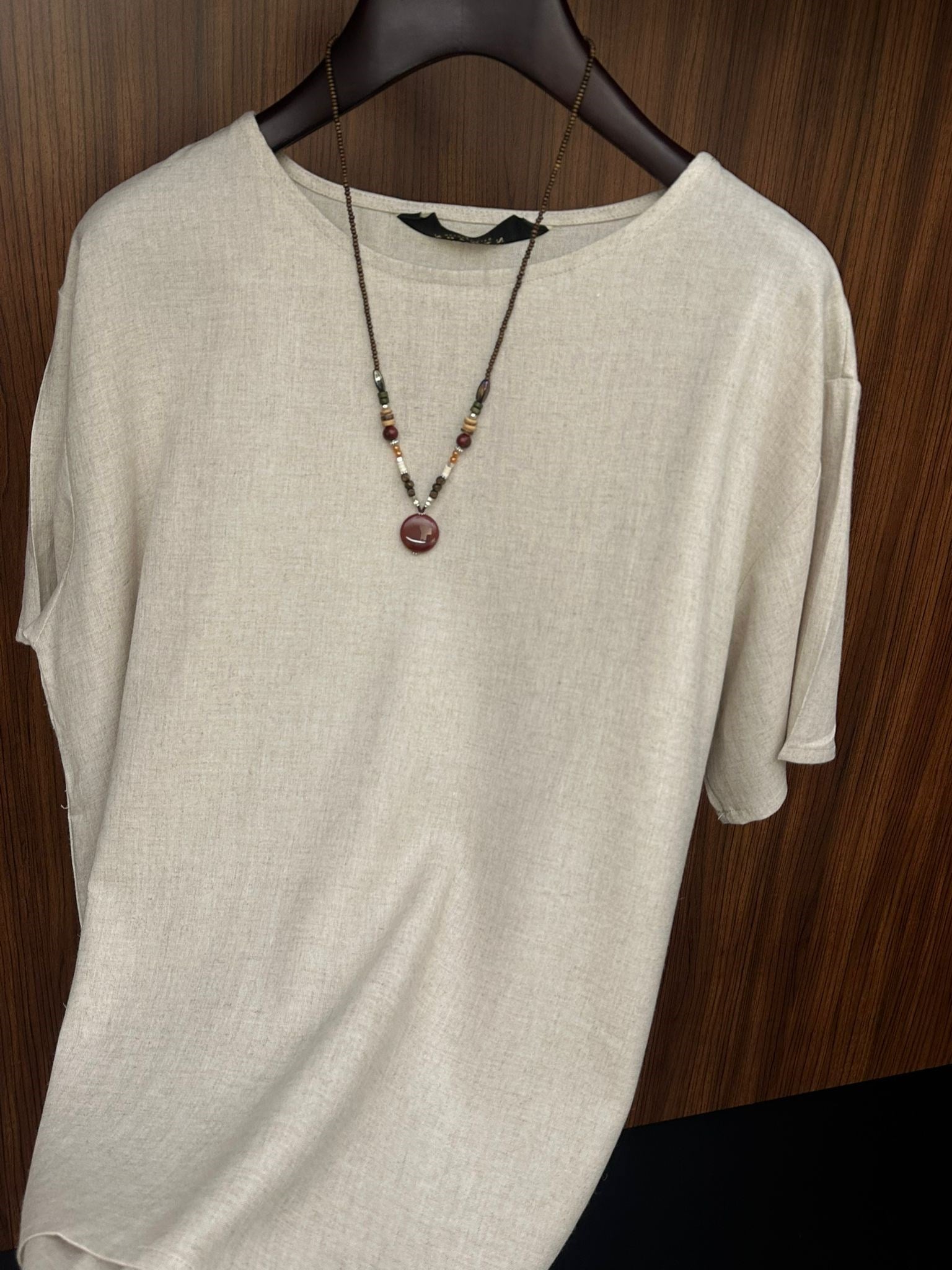 Rio Oversize Keten T-Shirt