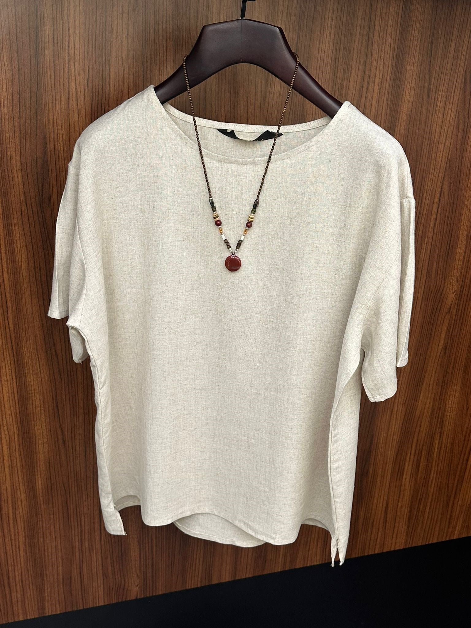 Rio Oversize Keten T-Shirt