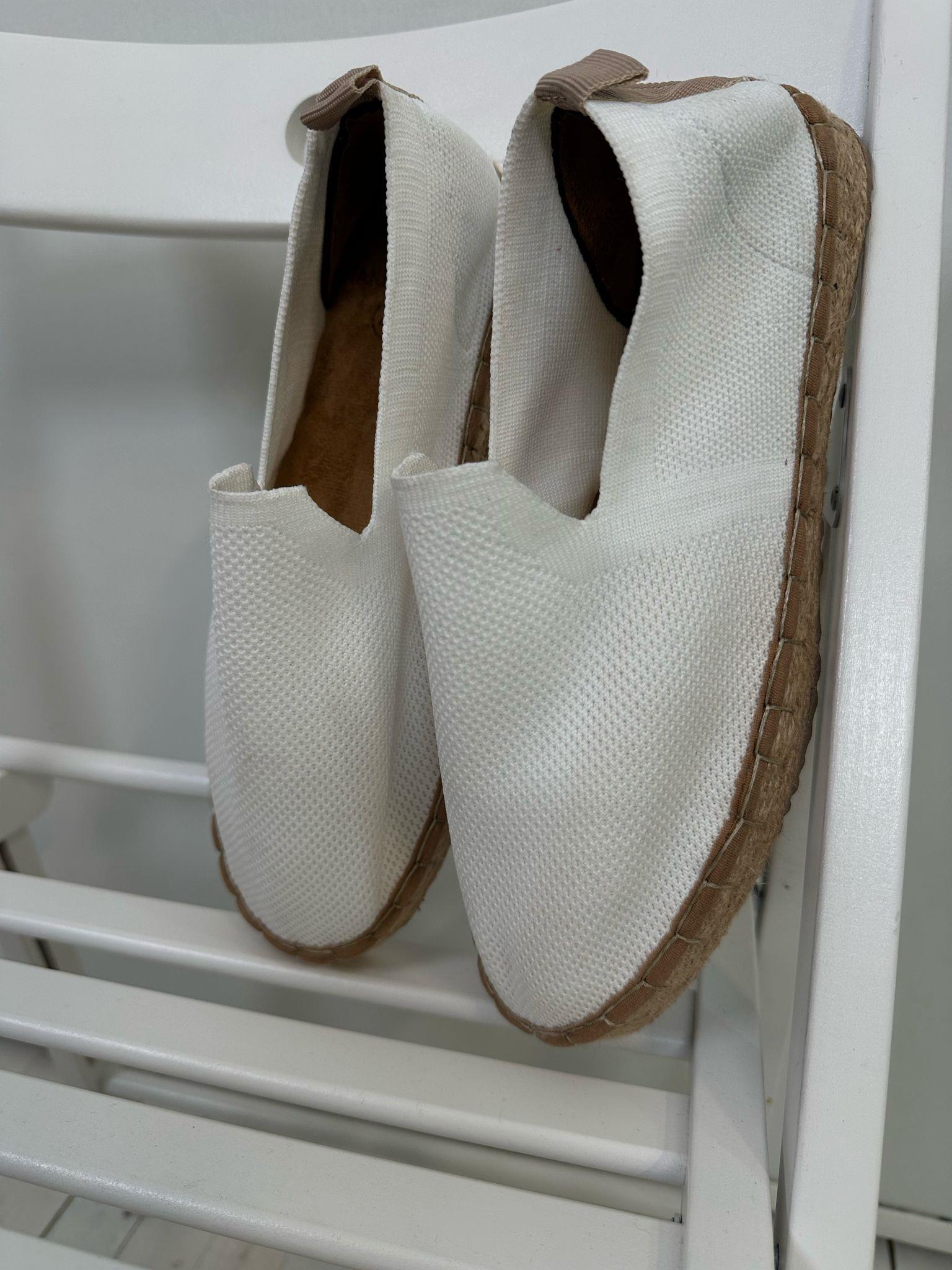 Triko Kumaş Hasır Tabanlı Espadril