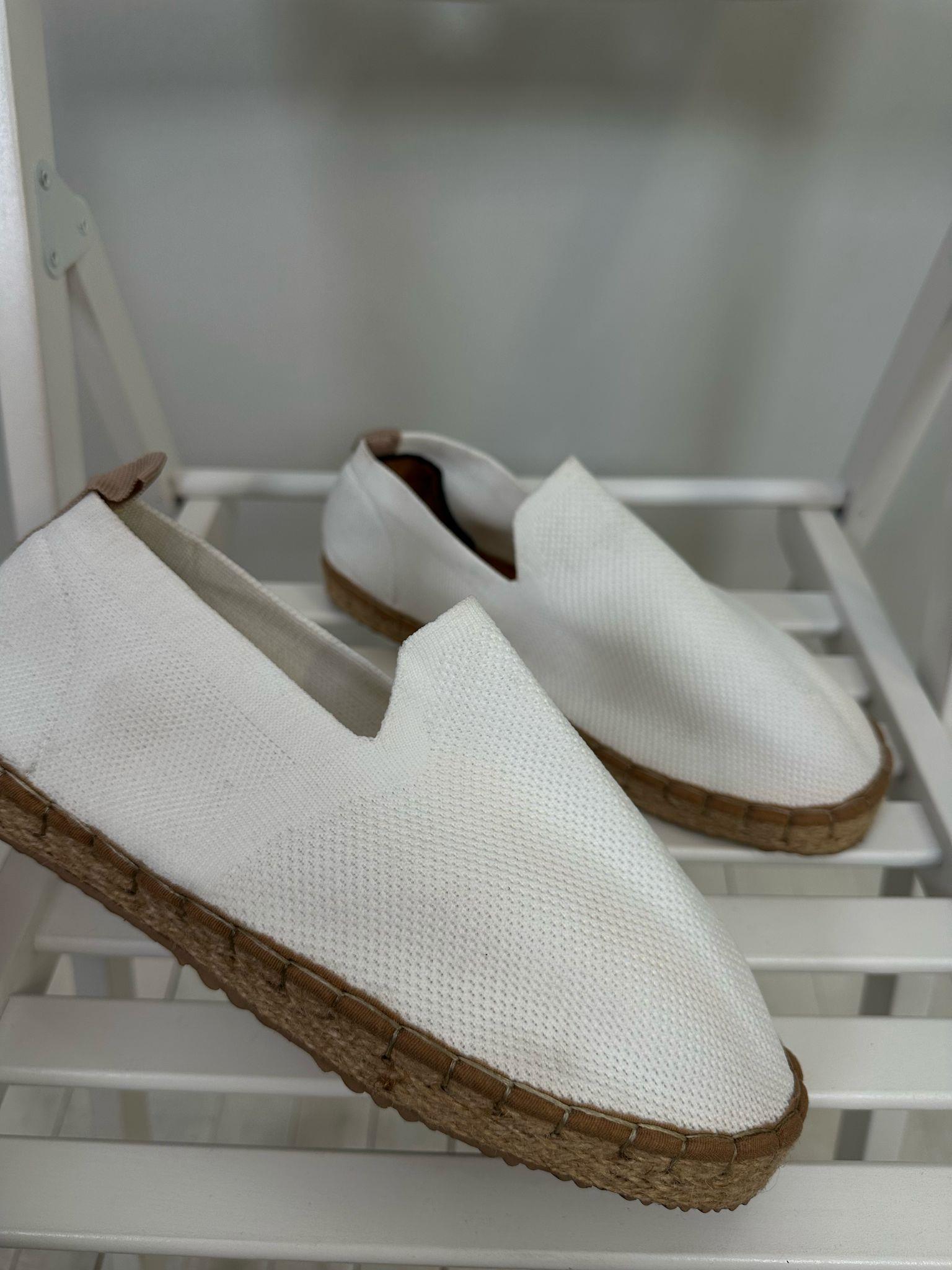 Triko Kumaş Hasır Tabanlı Espadril