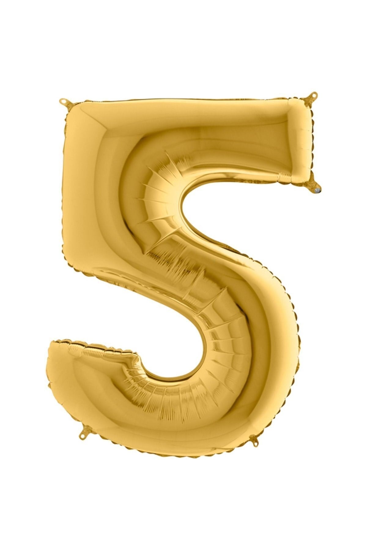 100cm Büyük Folyo Balon 40 Inc Sarı Altın Gold 5 Rakamı