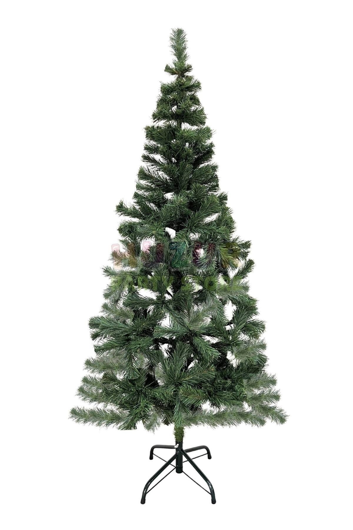 150 Cm Lüks Yılbaşı Çam Ağacı 220 Dallı Yeni Yıl Noel Ağacı Metal Ayaklı Demir Gövdeli 1. Kalite