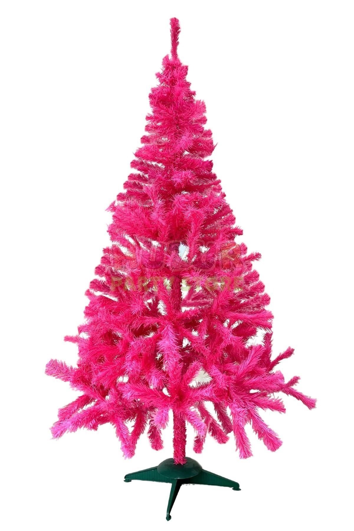 180 Cm Pembe Yılbaşı Çam Ağacı 335 Dallı Yeni Yıl Noel Ağacı Ayaklı Demir Gövdeli 1. Kalite Yaprak