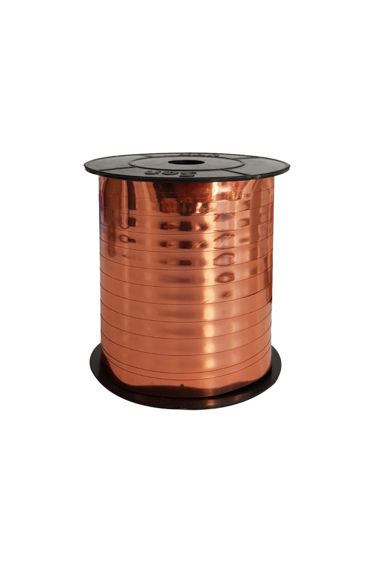 200 Metre Parlak Rose Gold Renkli Metalik Şerit Bakır Rafya 8 Mm Balon Ipi Plastik Balon Süsleme