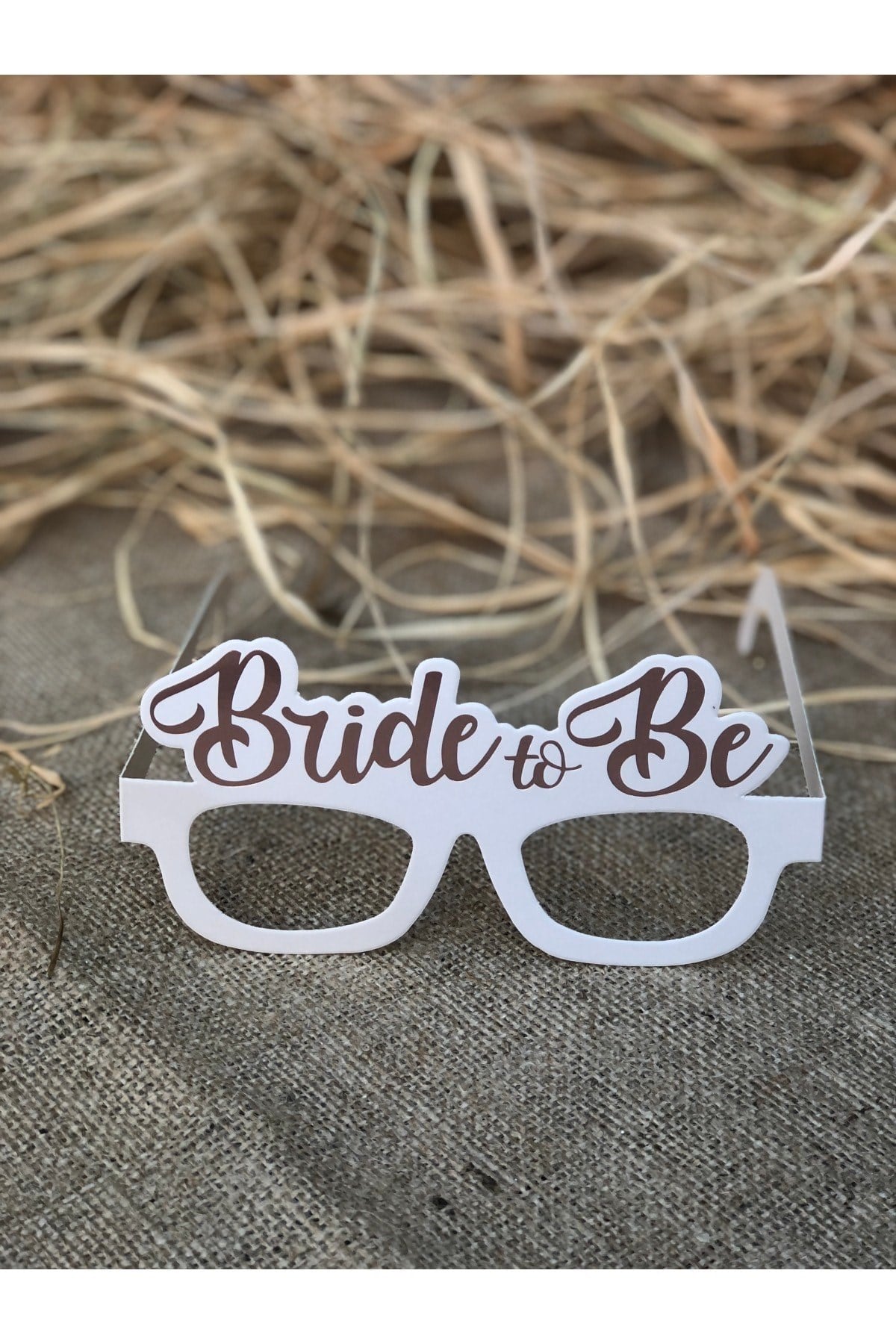 3 Adet Bride Konsepti Gözlük Rose Gold Renk Bride To Be Yazılı Beyaz Bekarlığa Veda Partisi Gözlüğü