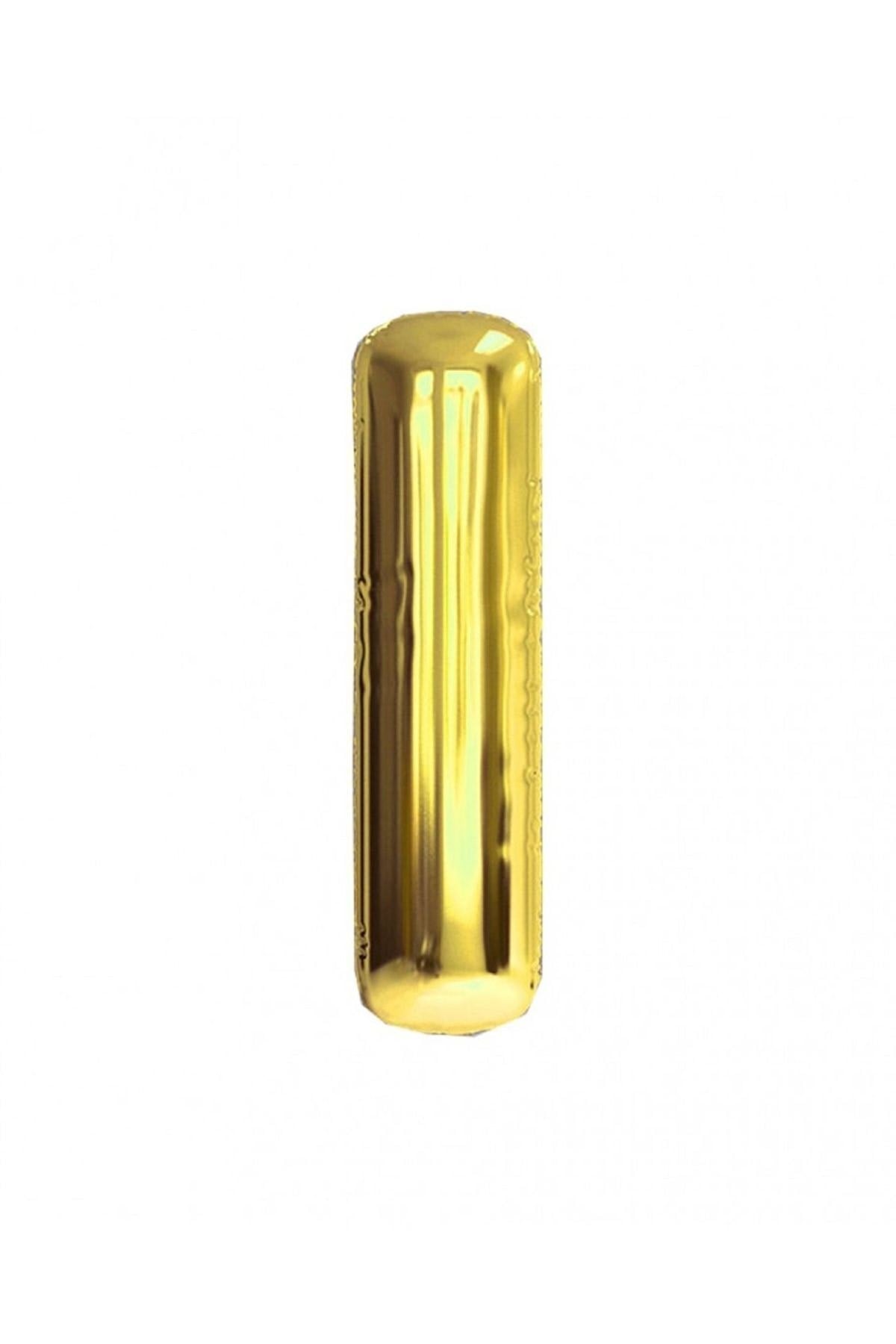75 Cm Gold Orta Boy Sarı Folyo Balon 34 Inç Altın I Harfi