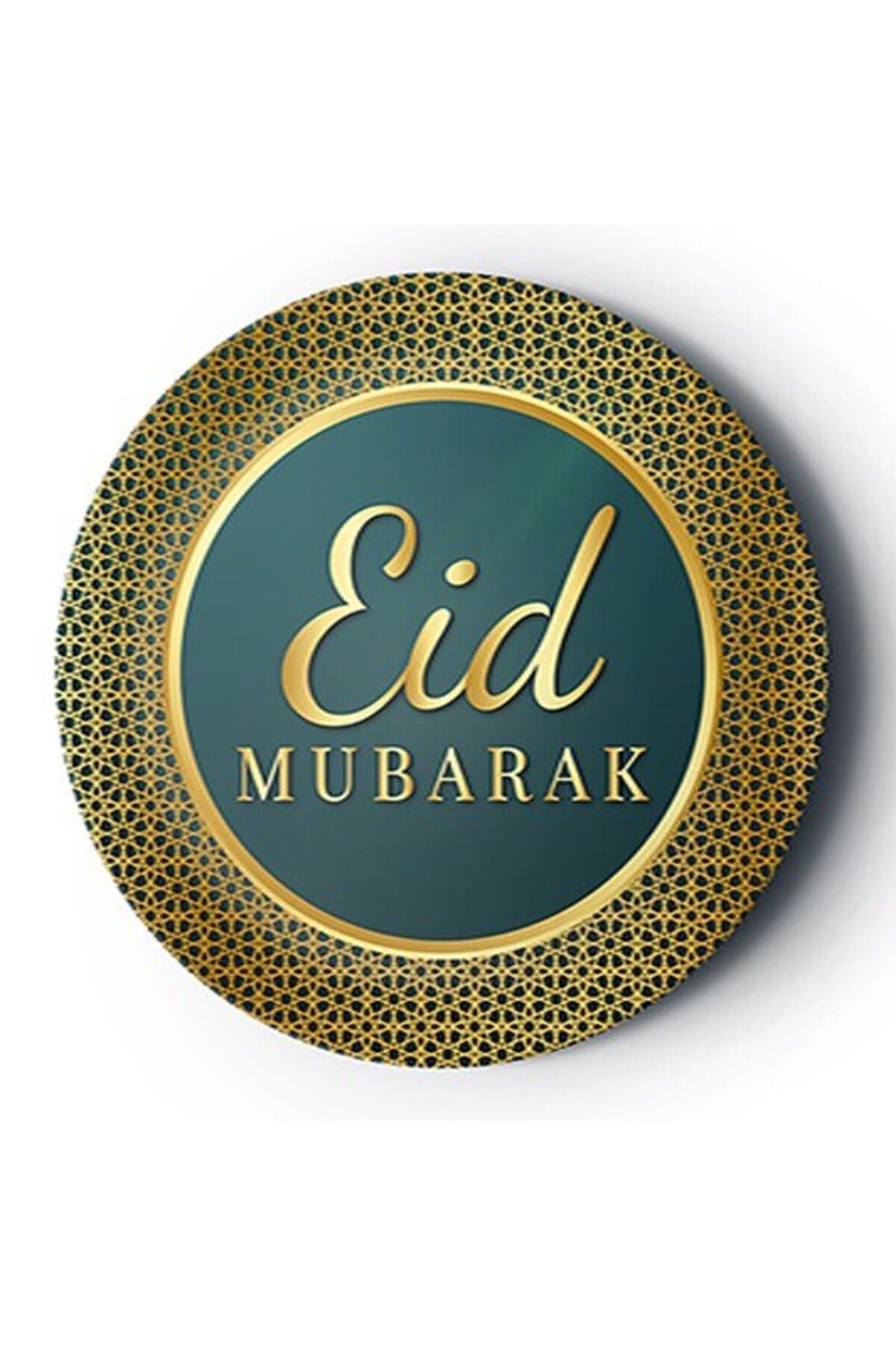 8li Ramazan Bayramı Karton Tabak 22 Cm Dayanıklı Eid Mubarak Temalı Muslim Festival Dini Islami Süsü