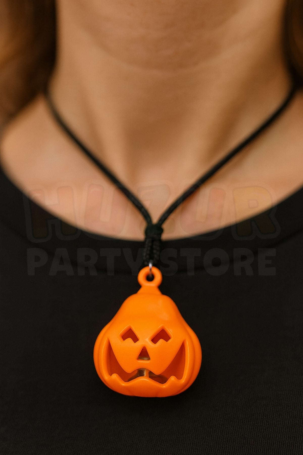 Balkabağı Kolye Halloween Partisi Cadılar Bayramı Aksesuarı 3 Fonksiyonlu