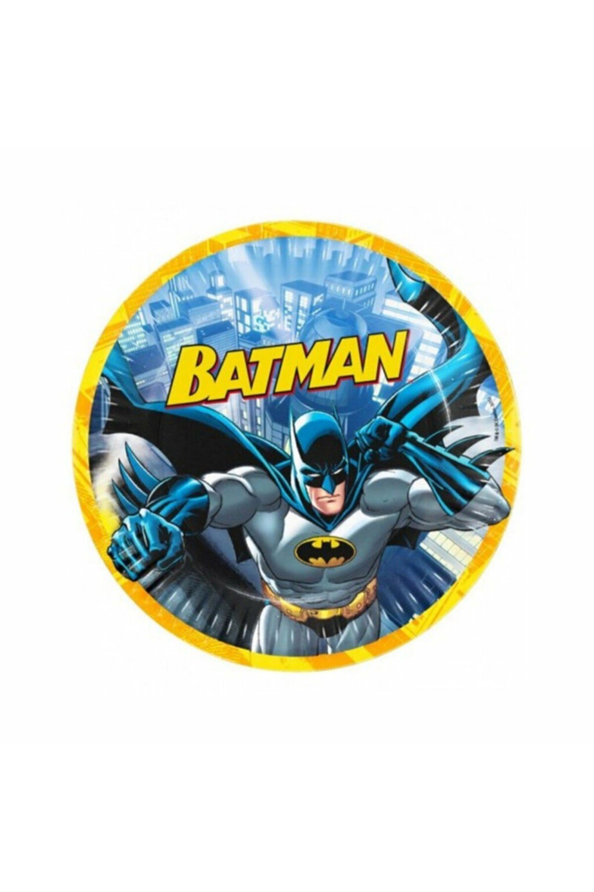 Batman Temalı Tabak 8 Adet 23 cm Kara Şövalye Karakter Konsepti Doğum Günü Süsü Parti Tabağı