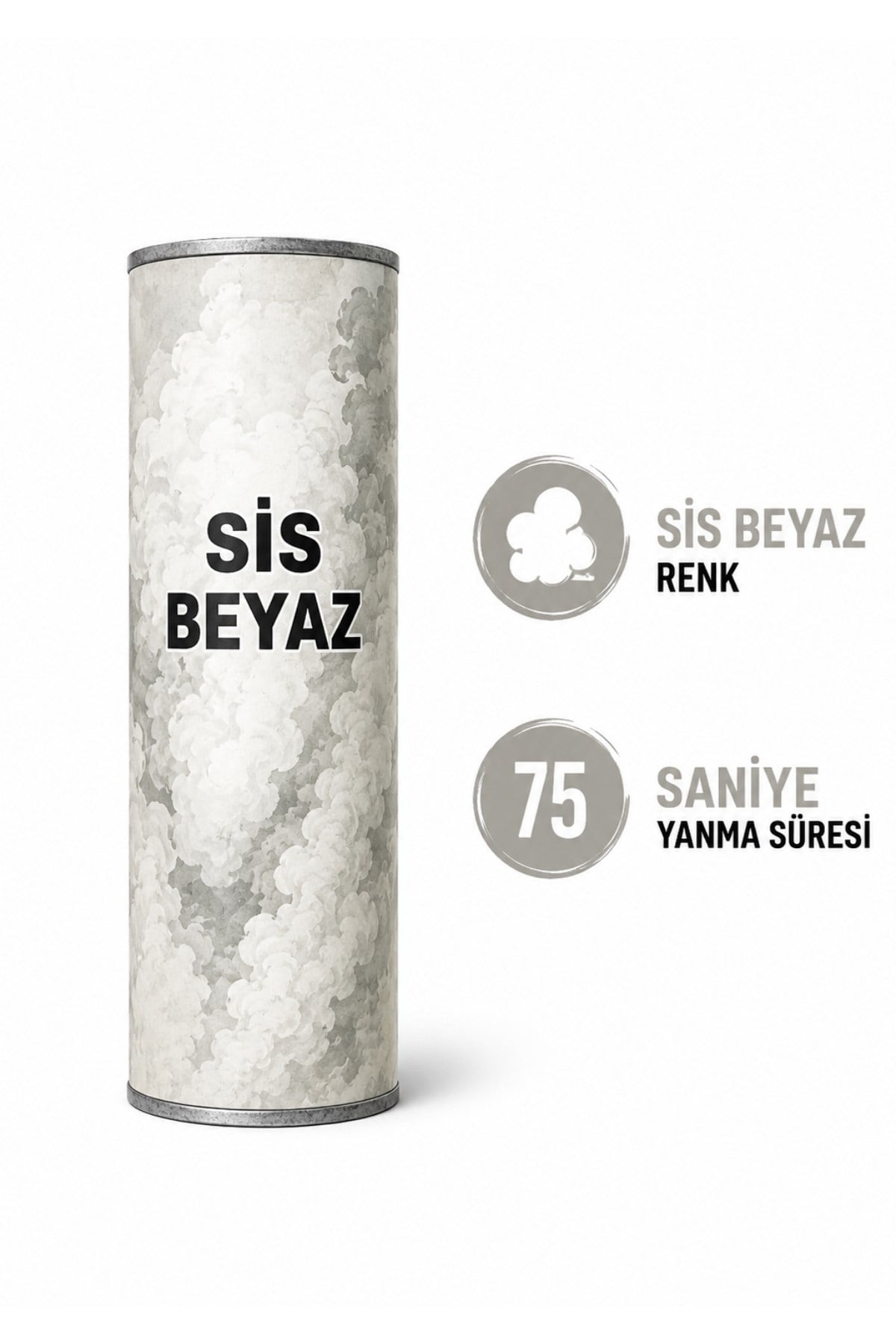 Beyaz Sis Bombası 75 Saniye Yanan Taraftar Maç ve Stat Dumanı