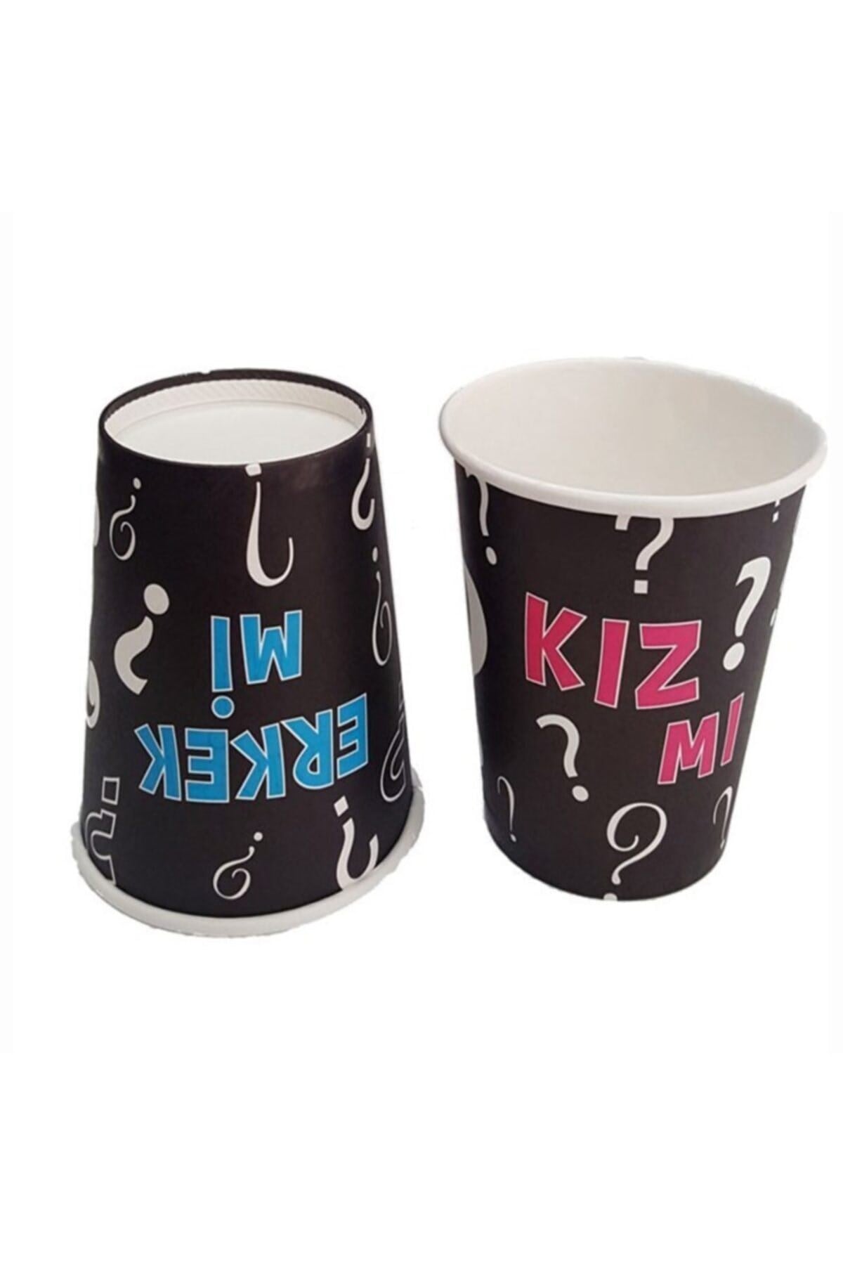 Cinsiyet Belirleme Partisi Bardak 8 Adet Kız Mı Erkek Mi Boy Or Girl Gender Reveal Konsepti 8 cm