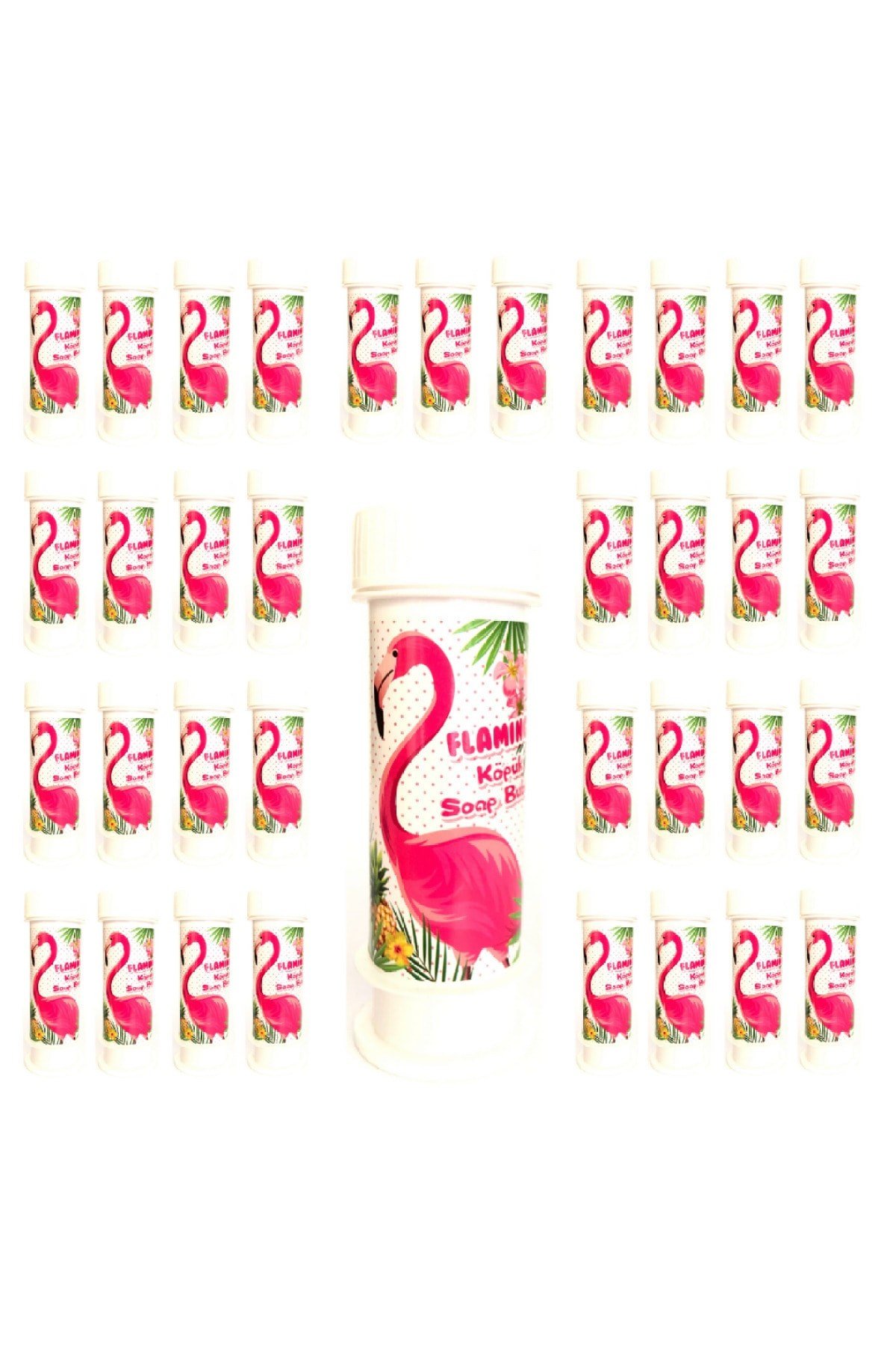 Flamingo Figürlü Temalı Köpük Balon 36'lı