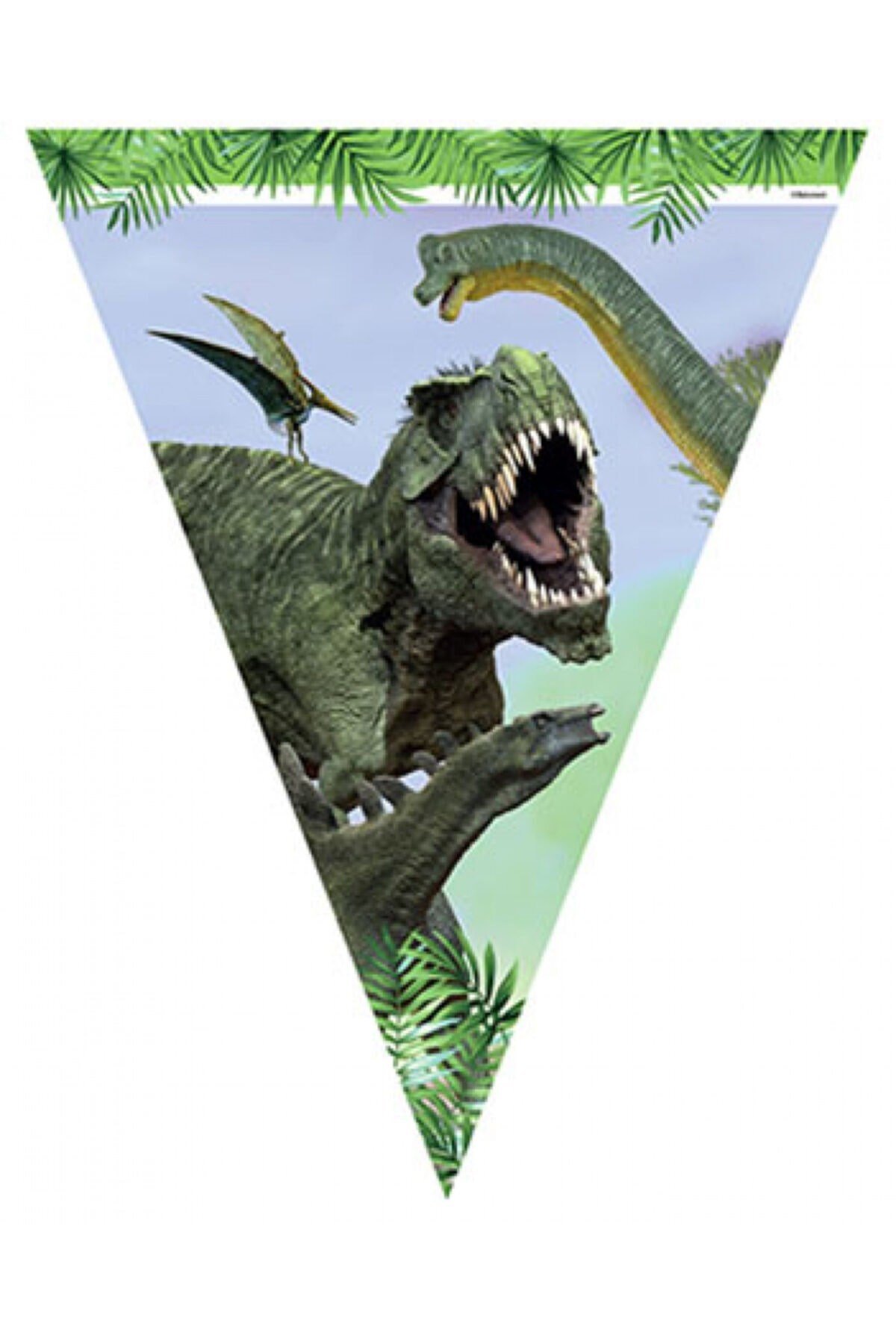 Jurassic World Flama Banner Süs 320 Cm 10 Parça Dinazor Dinozor Yarasa Temalı Parti Konsepti