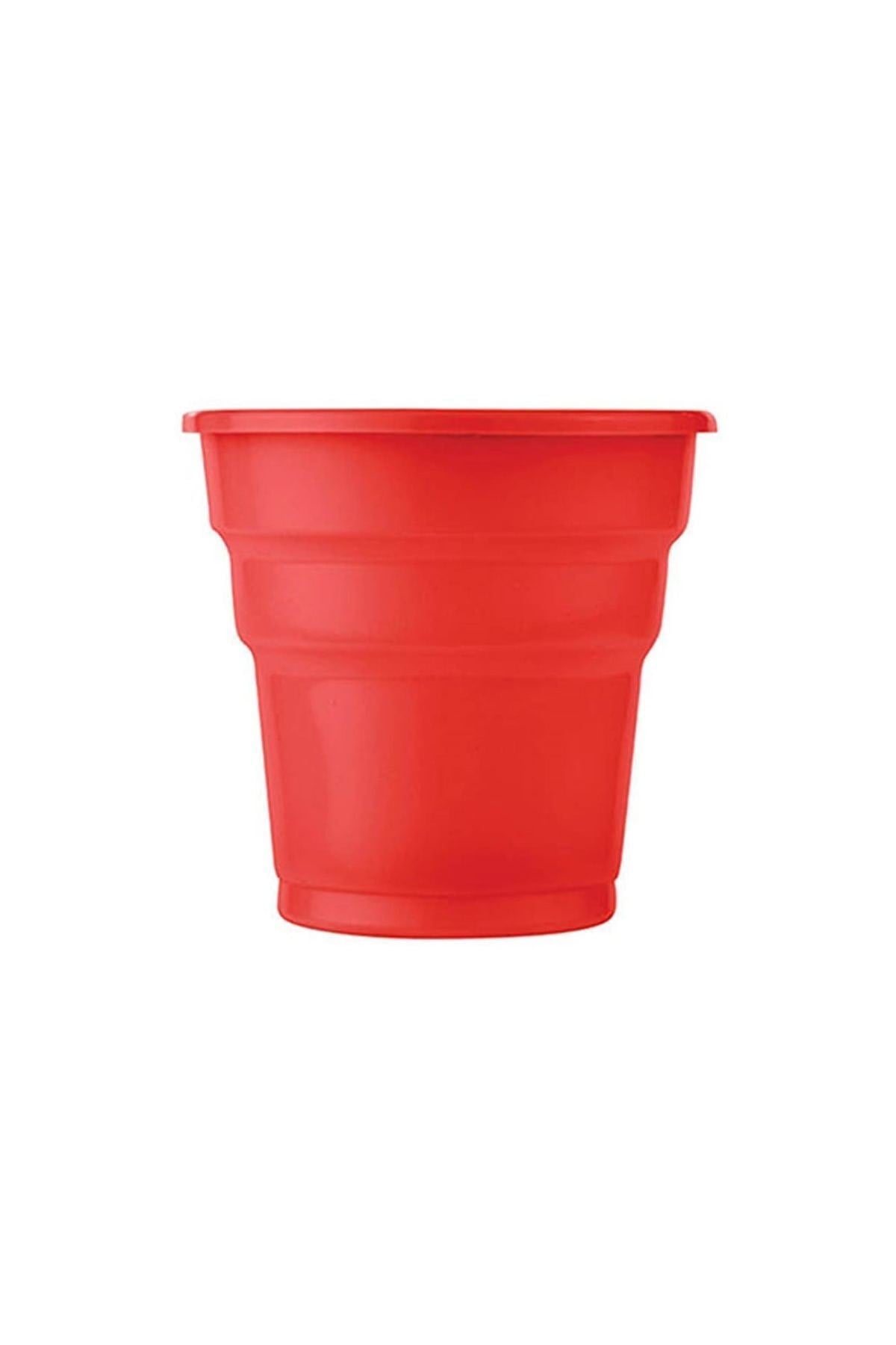 Kırmızı Renk 25 Li Plastik Bardak 180 Cc 7 Oz Sert Doğum Günü Partisi Meşrubat Bardağı