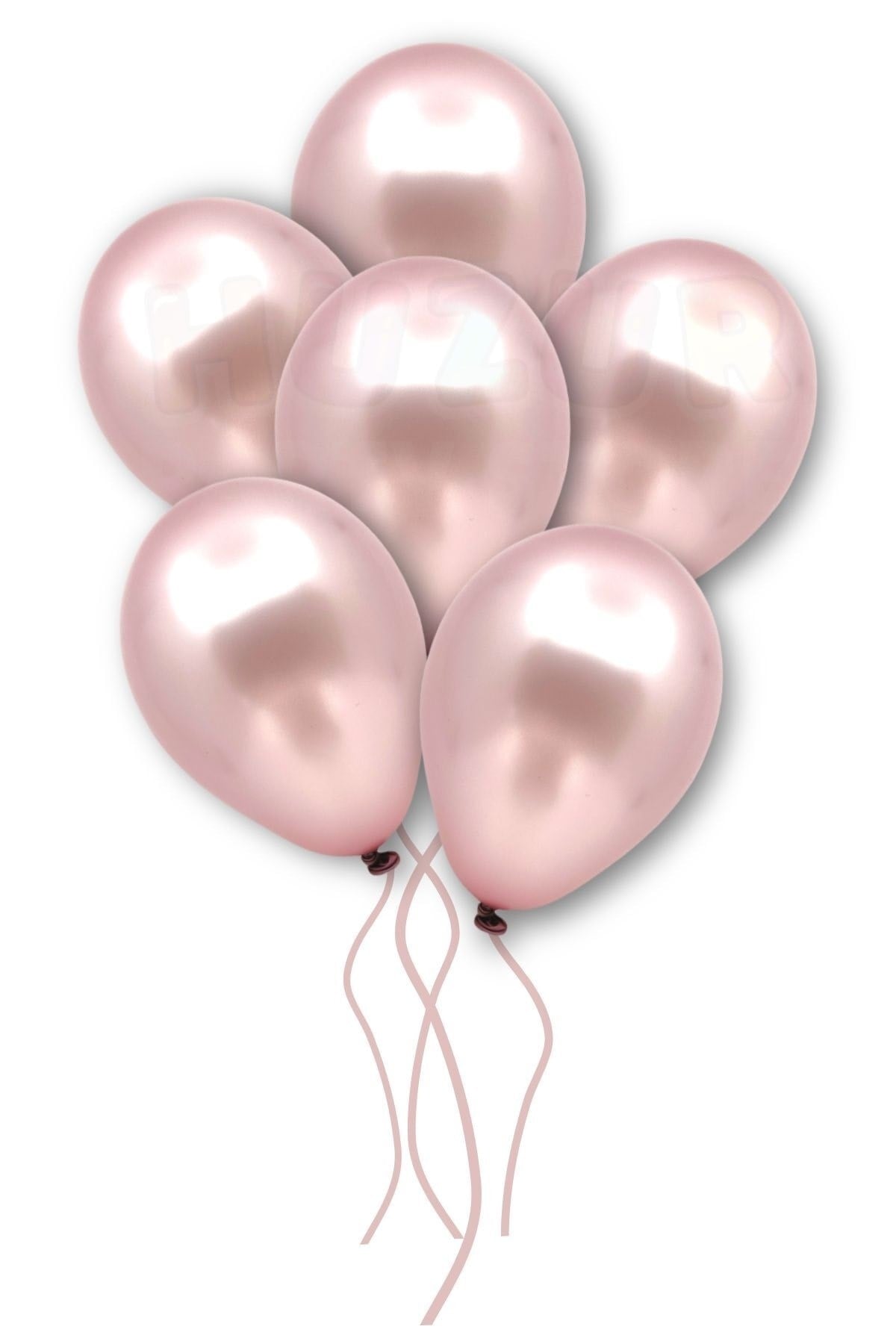 Küçük Mini Boy Gül Kurusu Renkli Metalik Balon 50 Adet 6 Inç 15 Cm Koyu Pembe Doğum Günü Süs Balonu