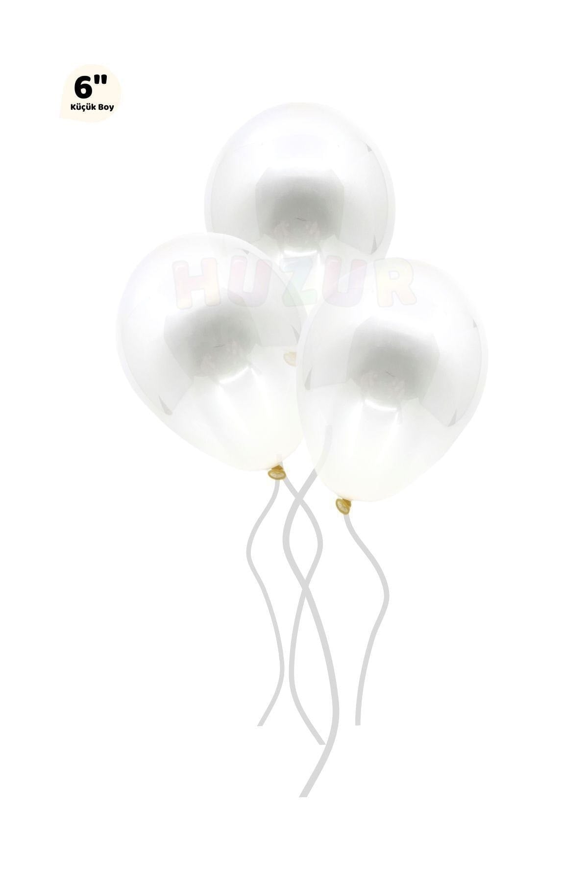 Küçük Mini Boy Şeffaf Balon 10 Adet 6 Inç 15 Cm Içi Gözüken Içine Balon Pulu Konfetisi Koyulan Balon