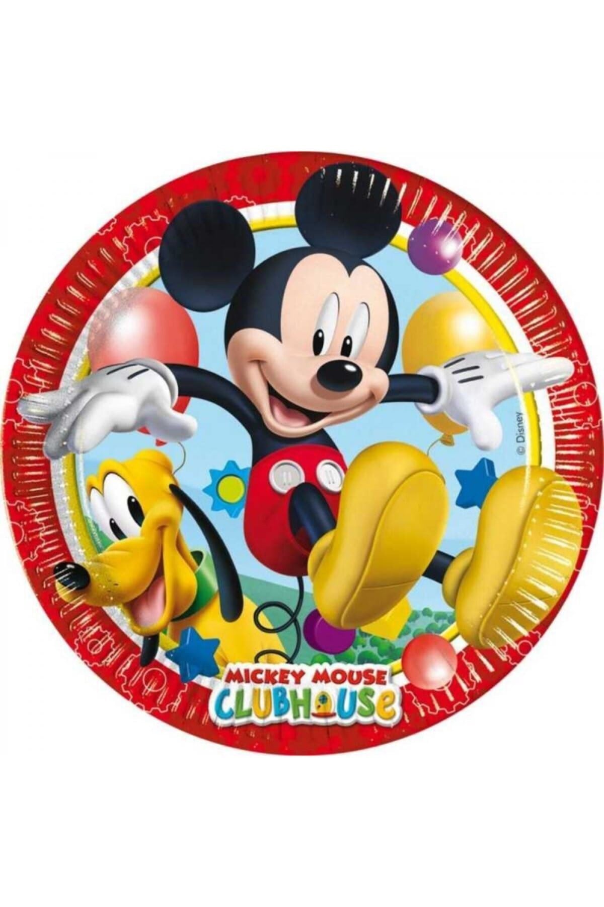 Mickey Mouse Karakterli Tabak 8 Adet Figürlü Miki Fare Temalı Konsept Lisanslı Orijinal Ürün 23 cm