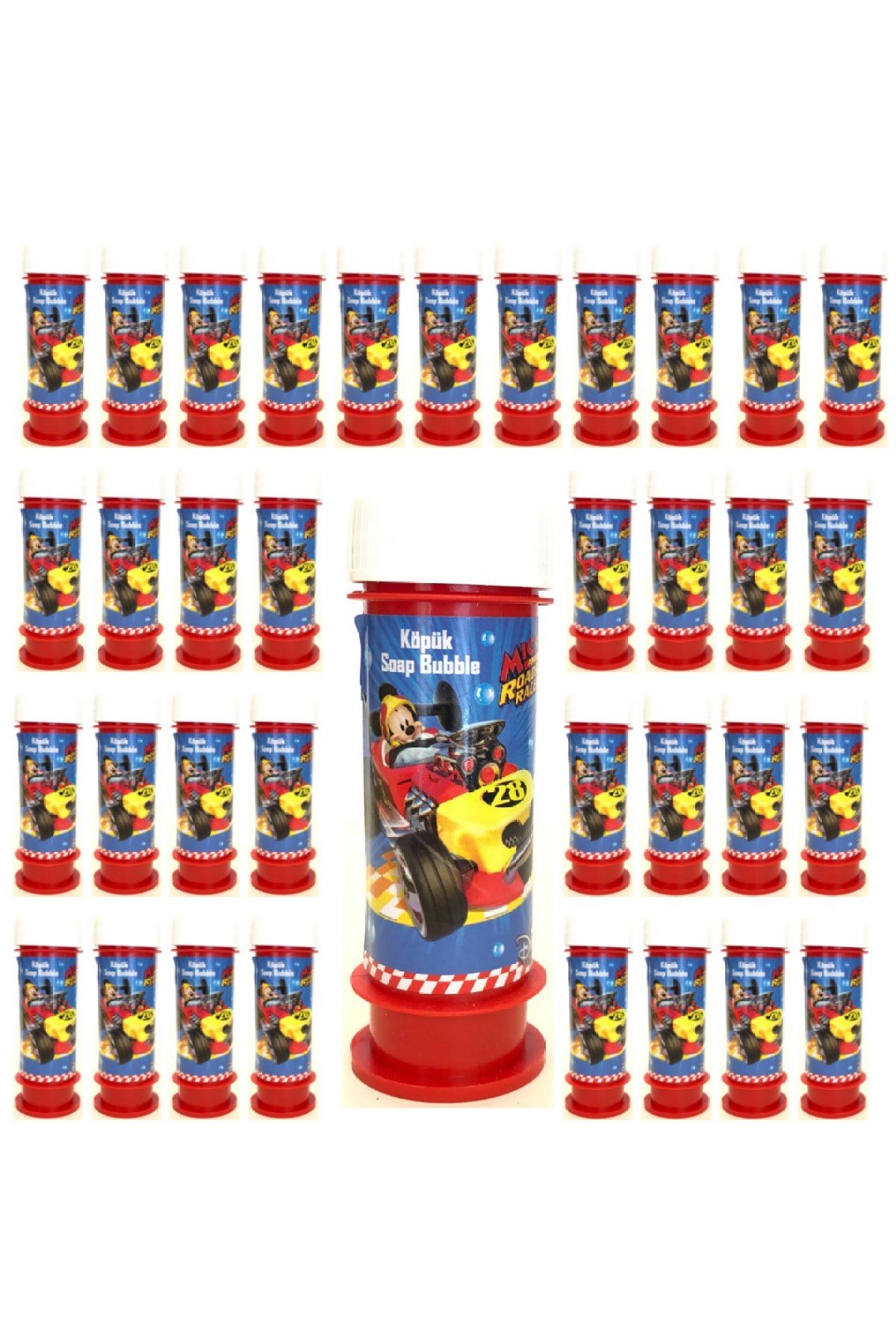 Mickey Mouse Temalı 36'lı Köpük Balon Mickey Fare Karakter Figürlü Köpük Baloncuk 60 Ml