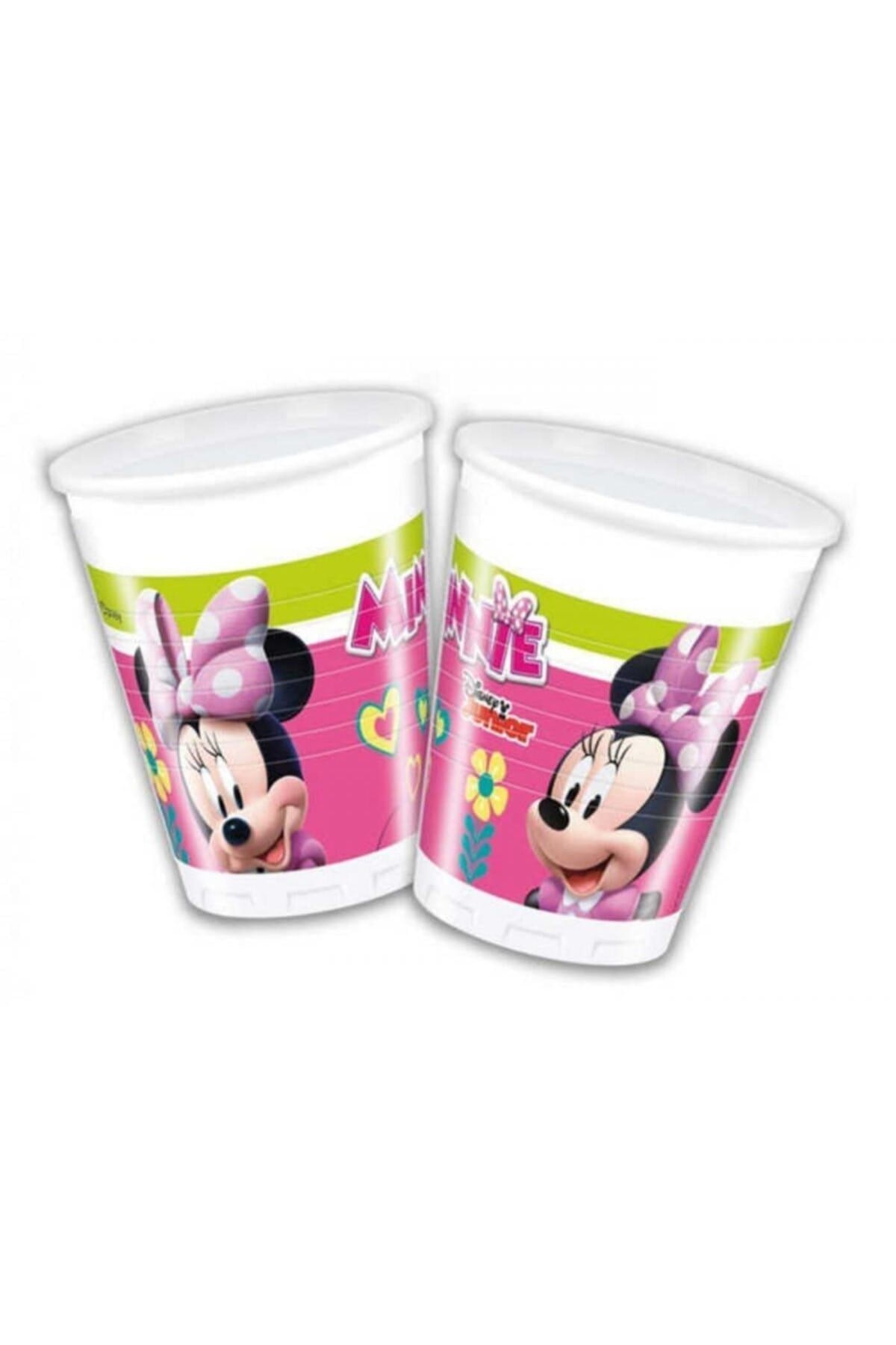 Minnie Mouse Karakterli Bardak 8 Adet Figürlü Mini Fare Temalı Konsepti Kaliteli Lisanslı Ürün