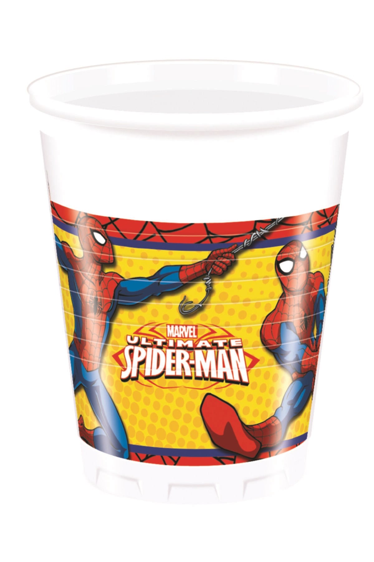 Örümcek Adam Temalı Bardak 8 Adet Spiderman Parti Doğum Günü Karakter Konsepti Kaliteli Lisanslı