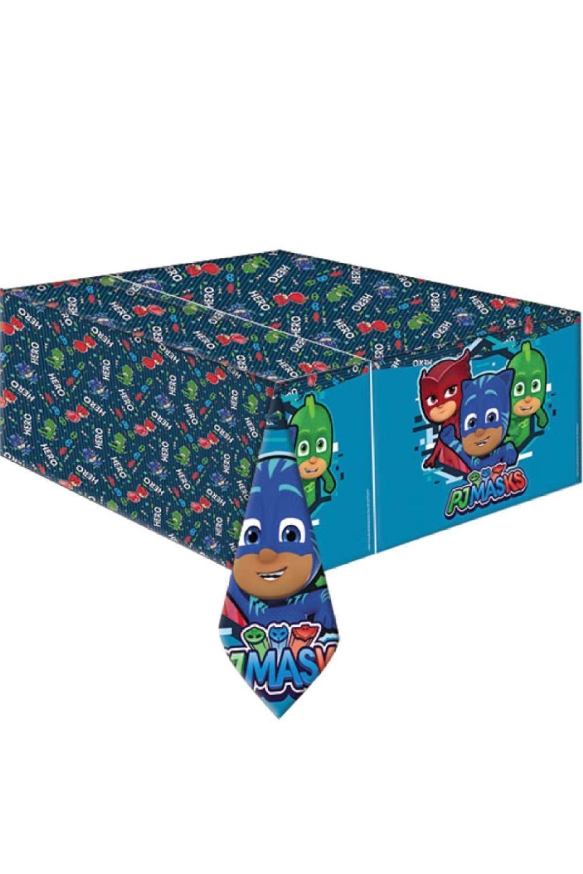 Pj Masks Karakterli Figürlü Pj Maskeliler Temalı Pija Konseptli 120x180 cm Lisanslı Masa Örtüsü