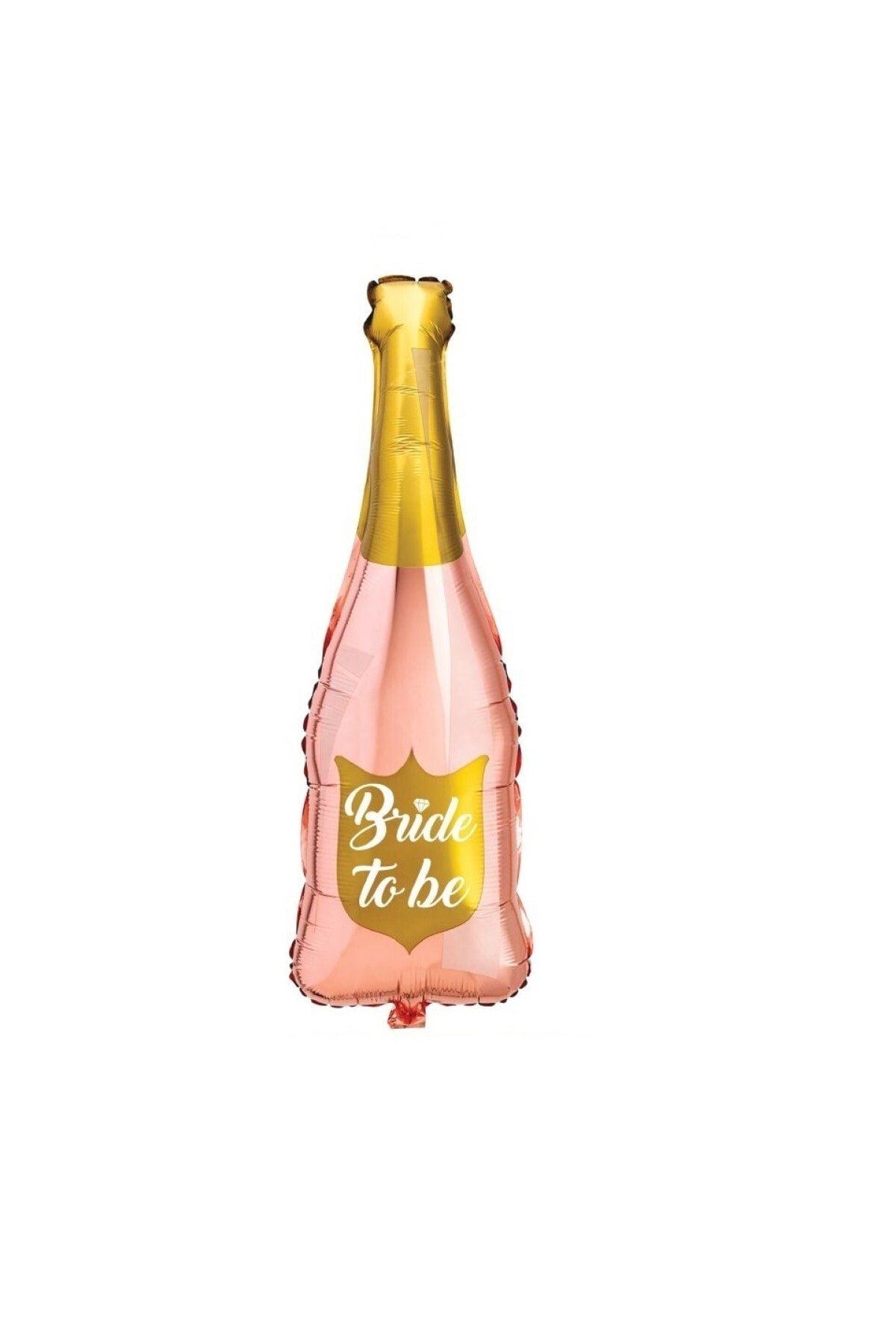 Rose Gold Renkli Şişe Folyo Balon Beyaz Bride To Be Yazılı Bekarlığa Veda Partisi Bride To Be 100 Cm