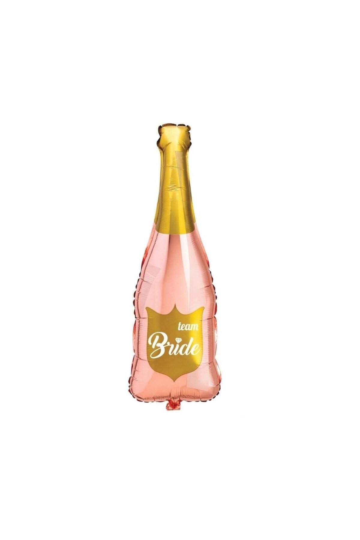 Rose Gold Renkli Şişe Folyo Balon Beyaz Team Bride Yazılı Bekarlığa Veda Partisi Bride To Be 100 Cm