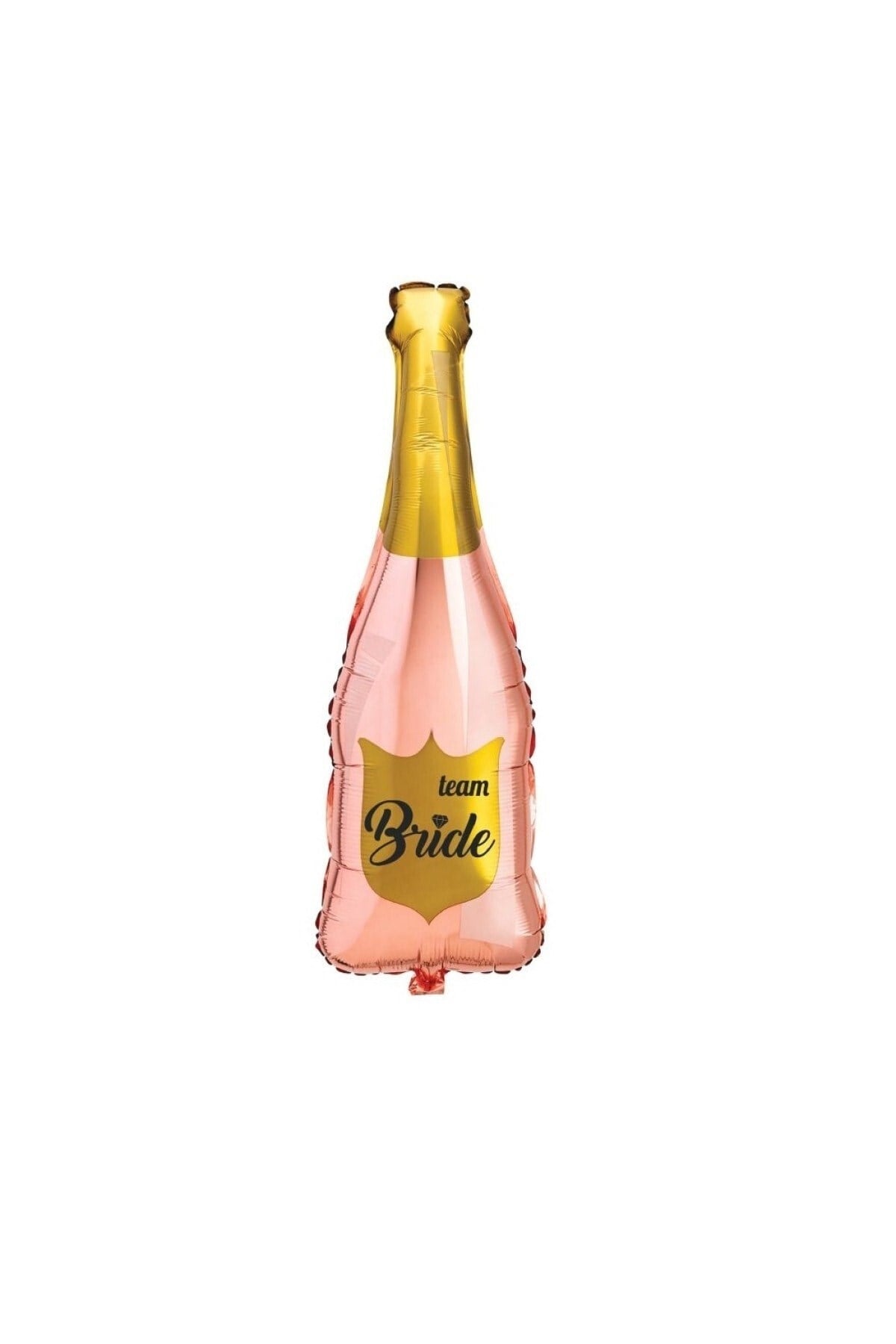 Rose Gold Renkli Şişe Folyo Balon Siyah Team Bride Yazılı Bekarlığa Veda Partisi Bride To Be 100 Cm