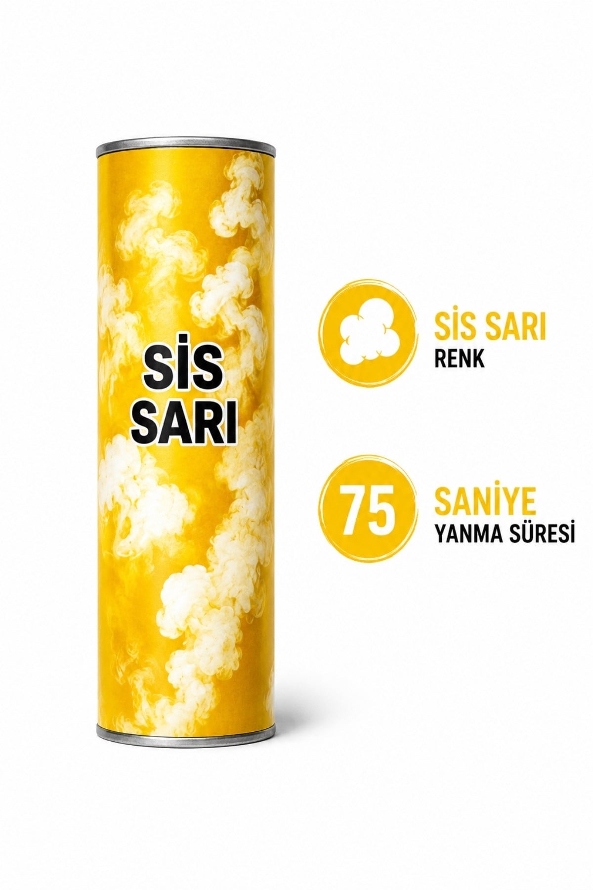 Sarı Sis Bombası 75 Saniye Yanan Taraftar Maç ve Stat Dumanı