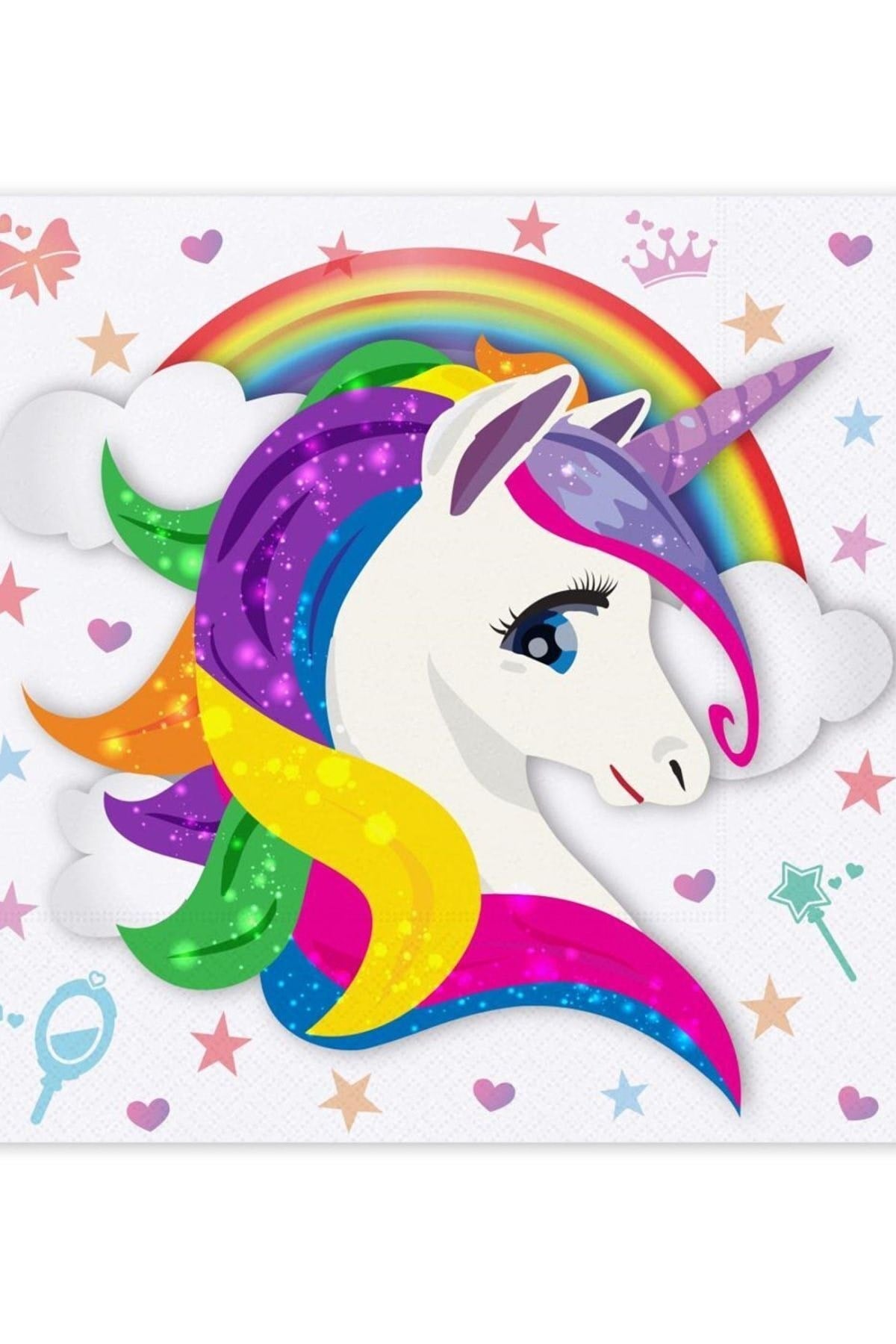 Unicorn Karakterli Boynuzlu At Temalı Pony Konsepti 120x180 Cm Lisanslı Plastik Masa Örtüsü