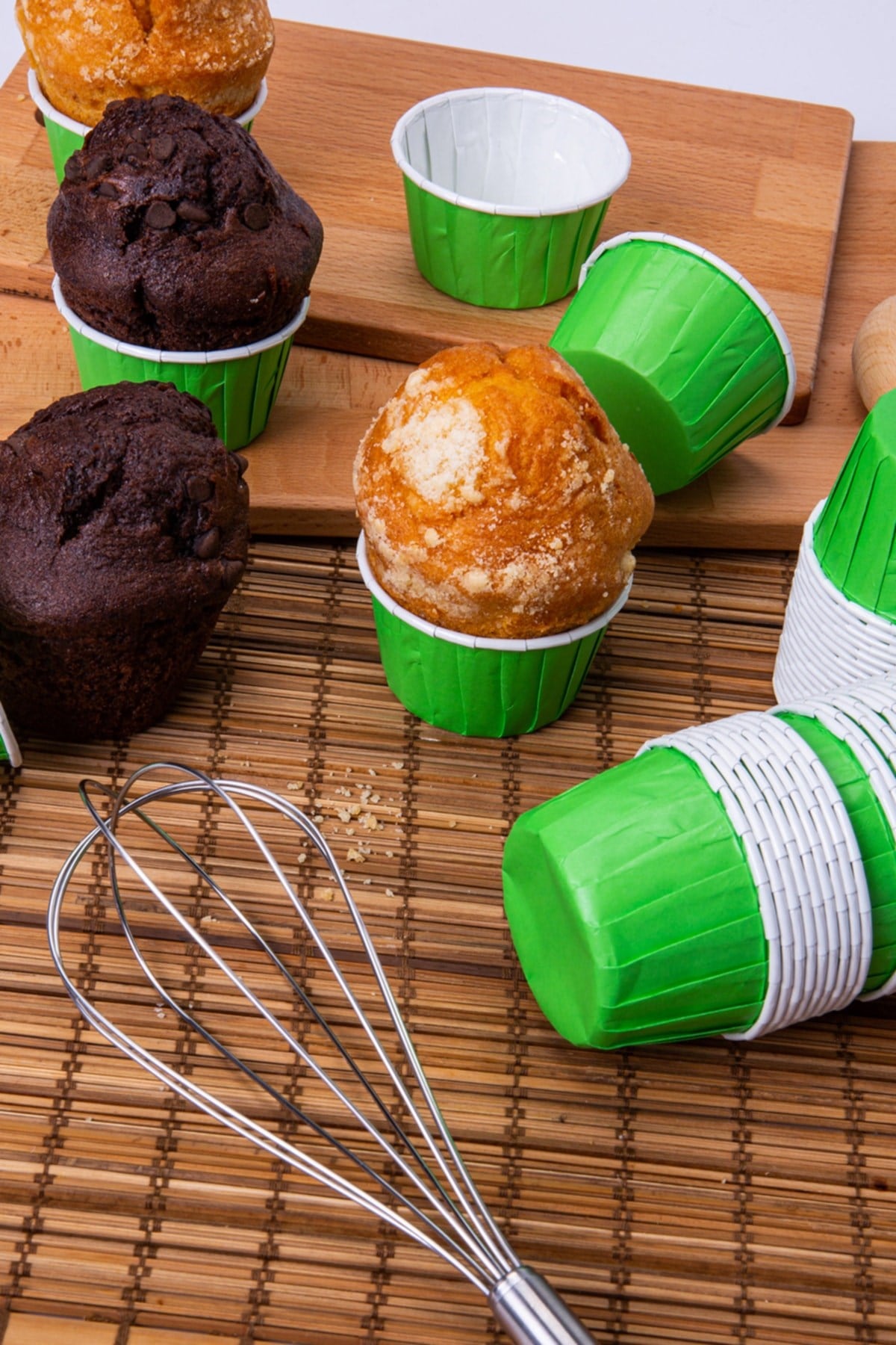 Yeşil 50li Kek Kalıbı Fırında Dağılmayan 7x3.5 cm Kek Kabı Muffin Kalıbı Cupcake Stand Kapsülü