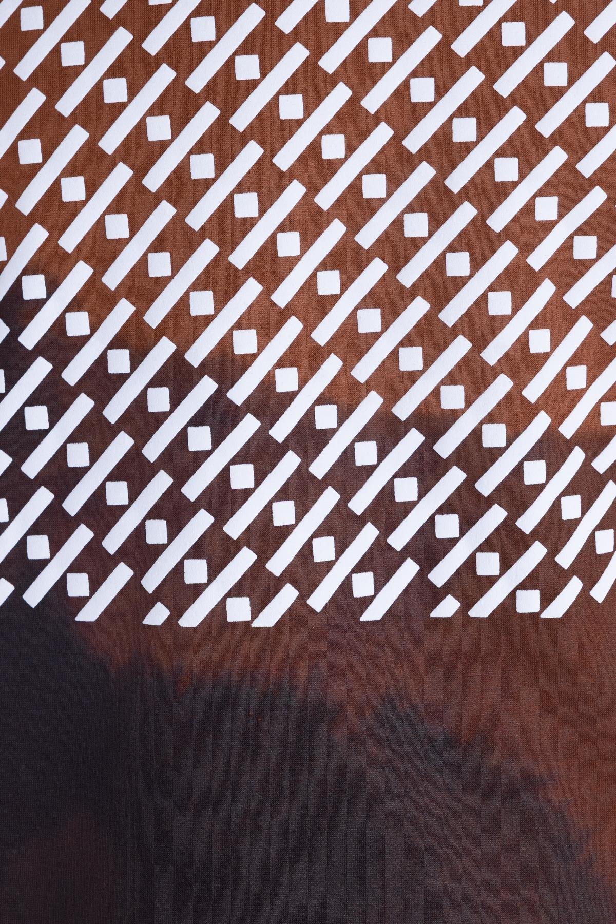 Baskılı Bisiklet Yaka Erkek T-Shirt Tarçın - Sabri Özel