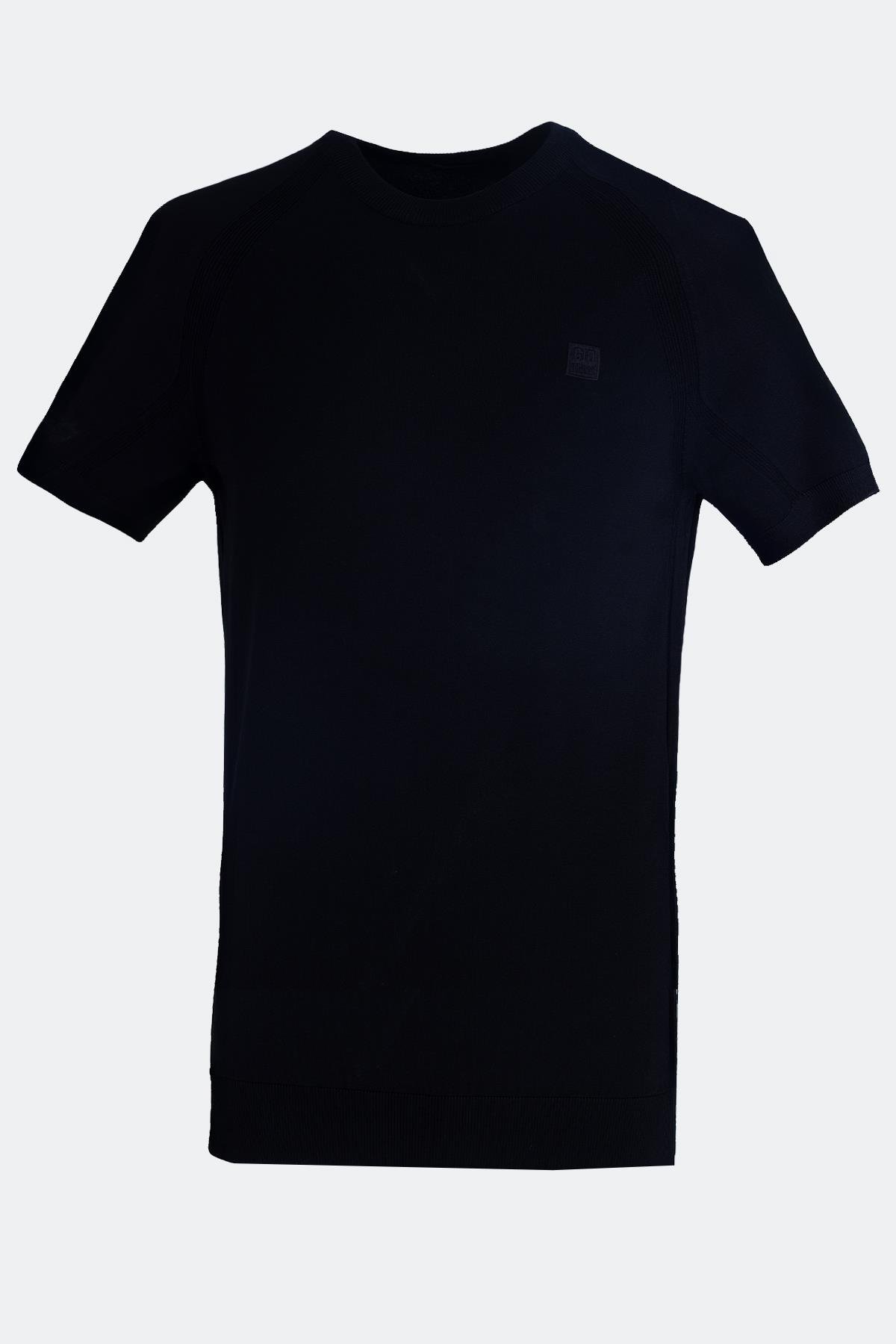 Bisiklet Yaka Reglan Kollu Erkek Triko Siyah - Sabri Özel