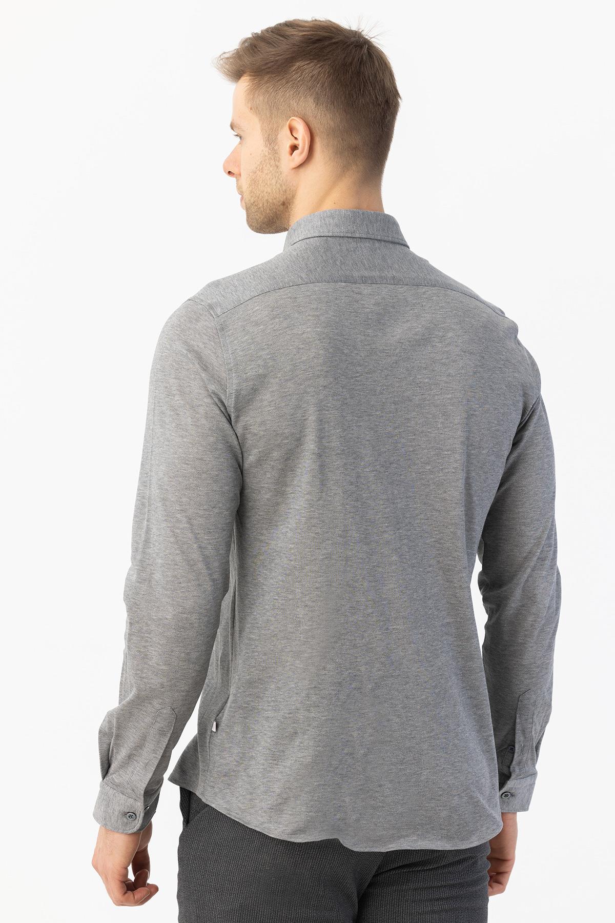 Erkek Gömlek Gri - Sabri Özel