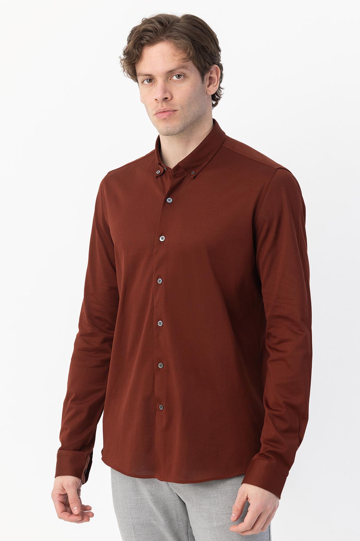 Erkek Gömlek Kiremit - Sabri Özel