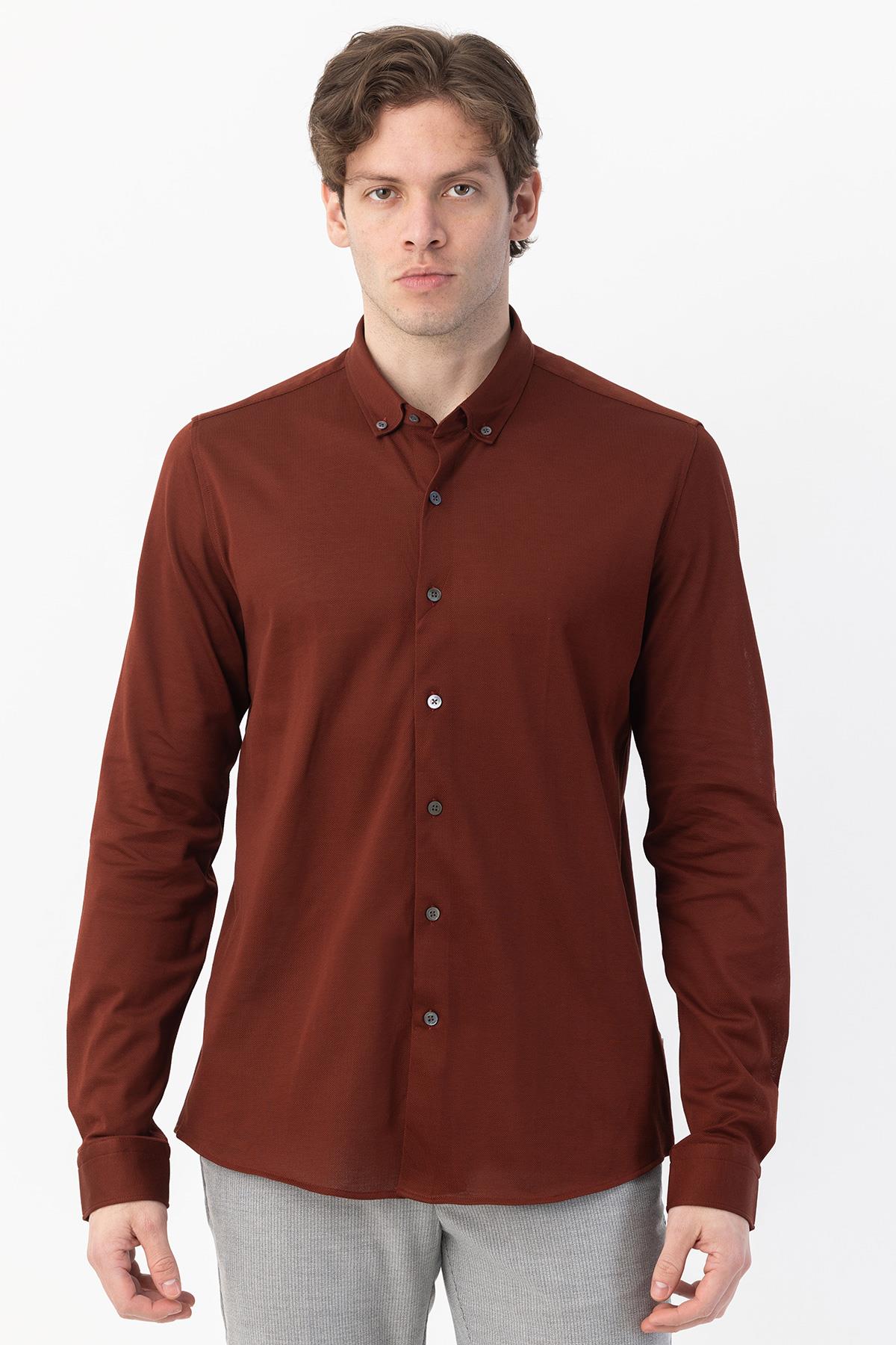 Erkek Gömlek Kiremit - Sabri Özel