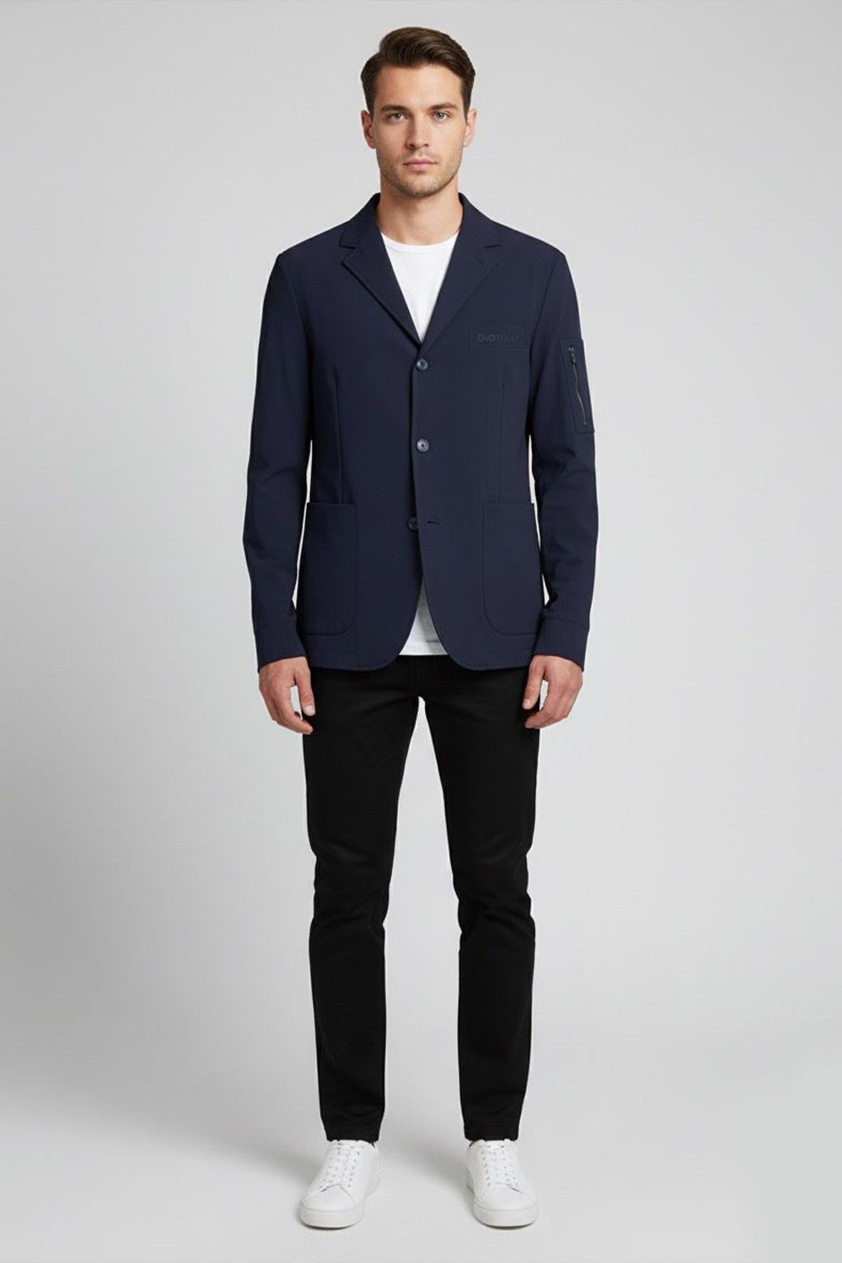 Kumaş Ceket Lacivert - Sabri Özel