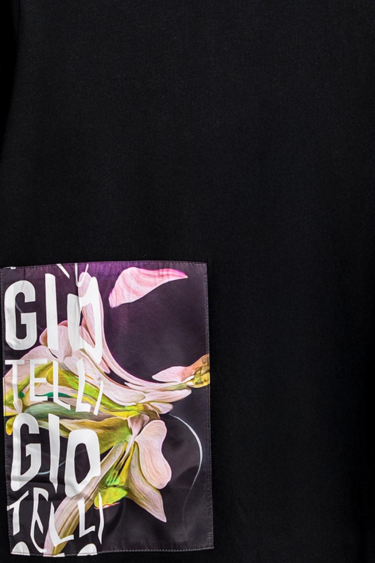 Oversize Baskılı  Bisiklet Yaka Erkek T-Shirt Siyah - Sabri Özel