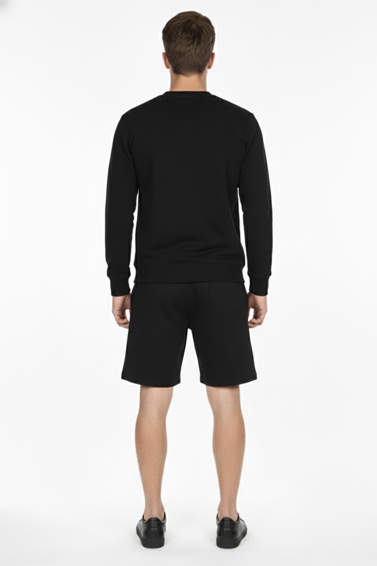 Siyah Spor Şortlu Takım - Sabri Özel