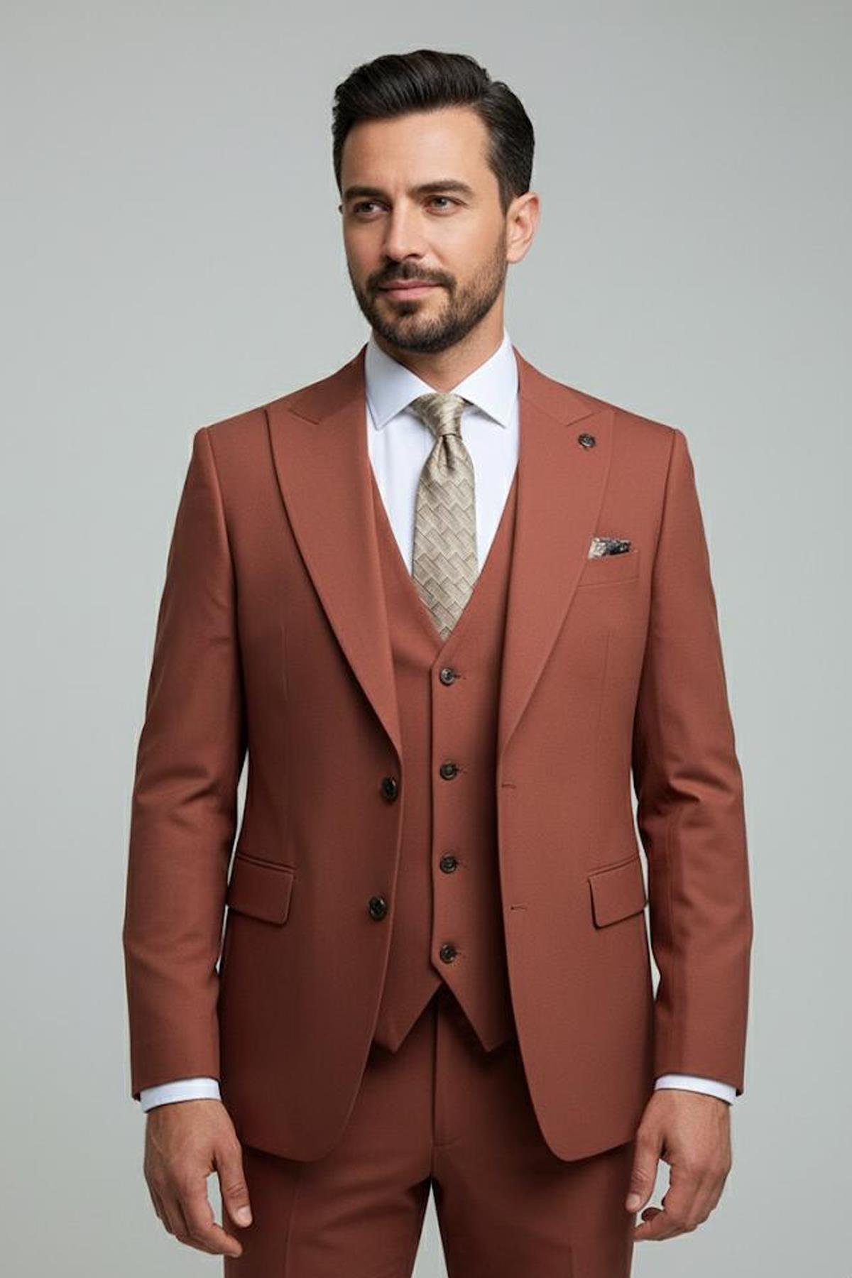 VEST SUIT Kiremit - Sabri Özel
